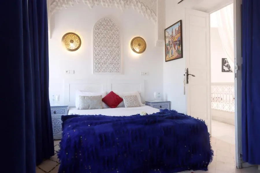 Bed in Riad Morocco Sky