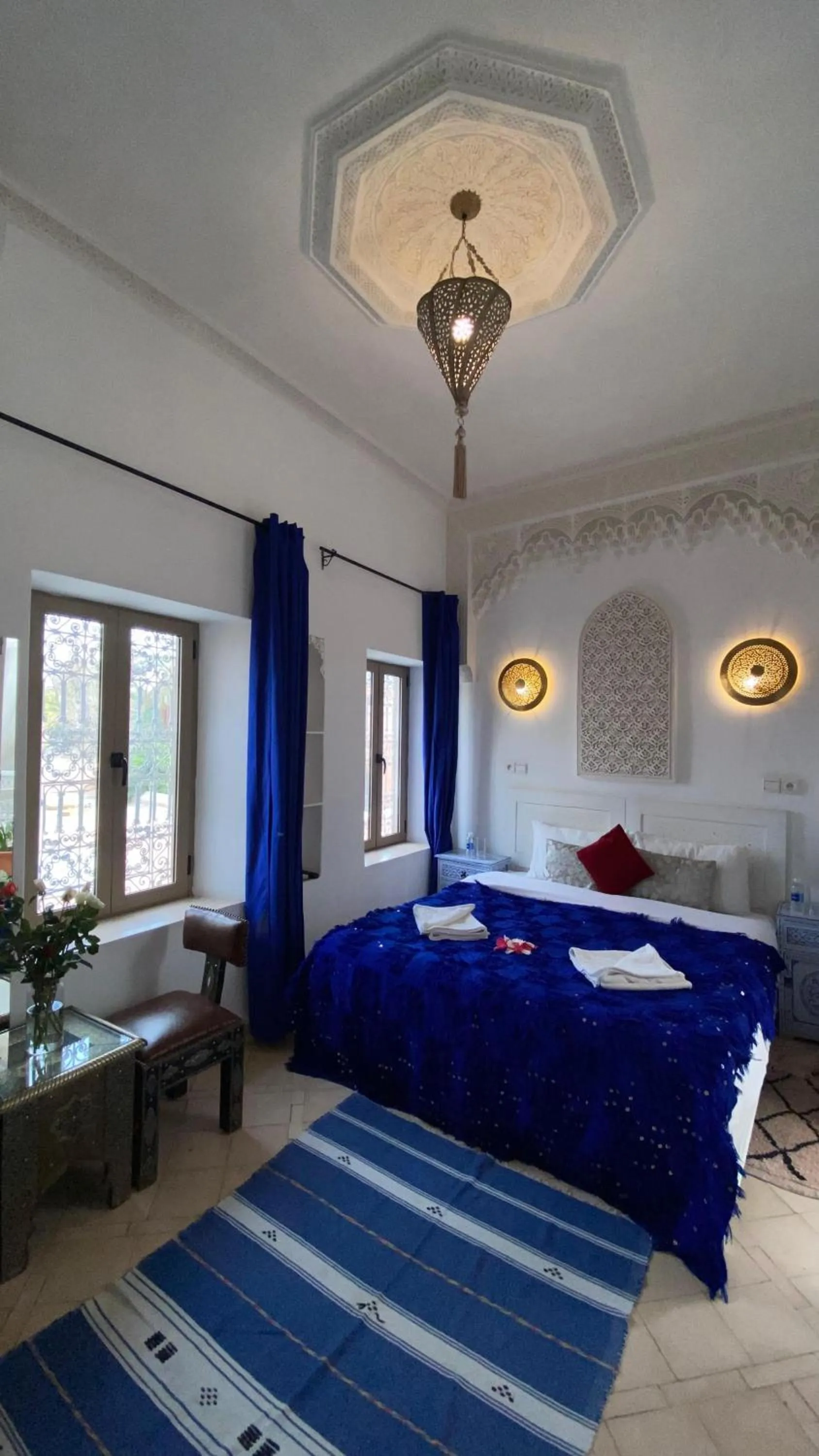 Bed in Riad Morocco Sky