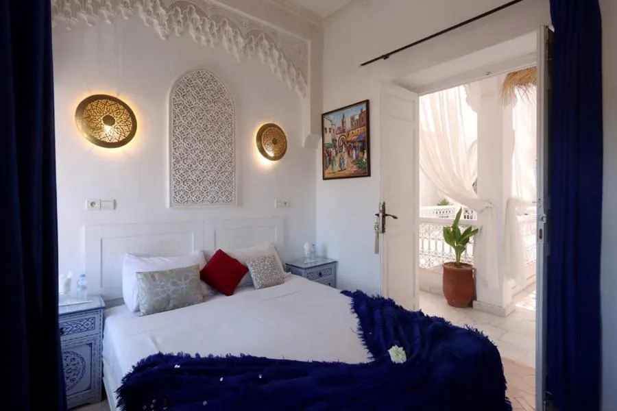 Bed in Riad Morocco Sky