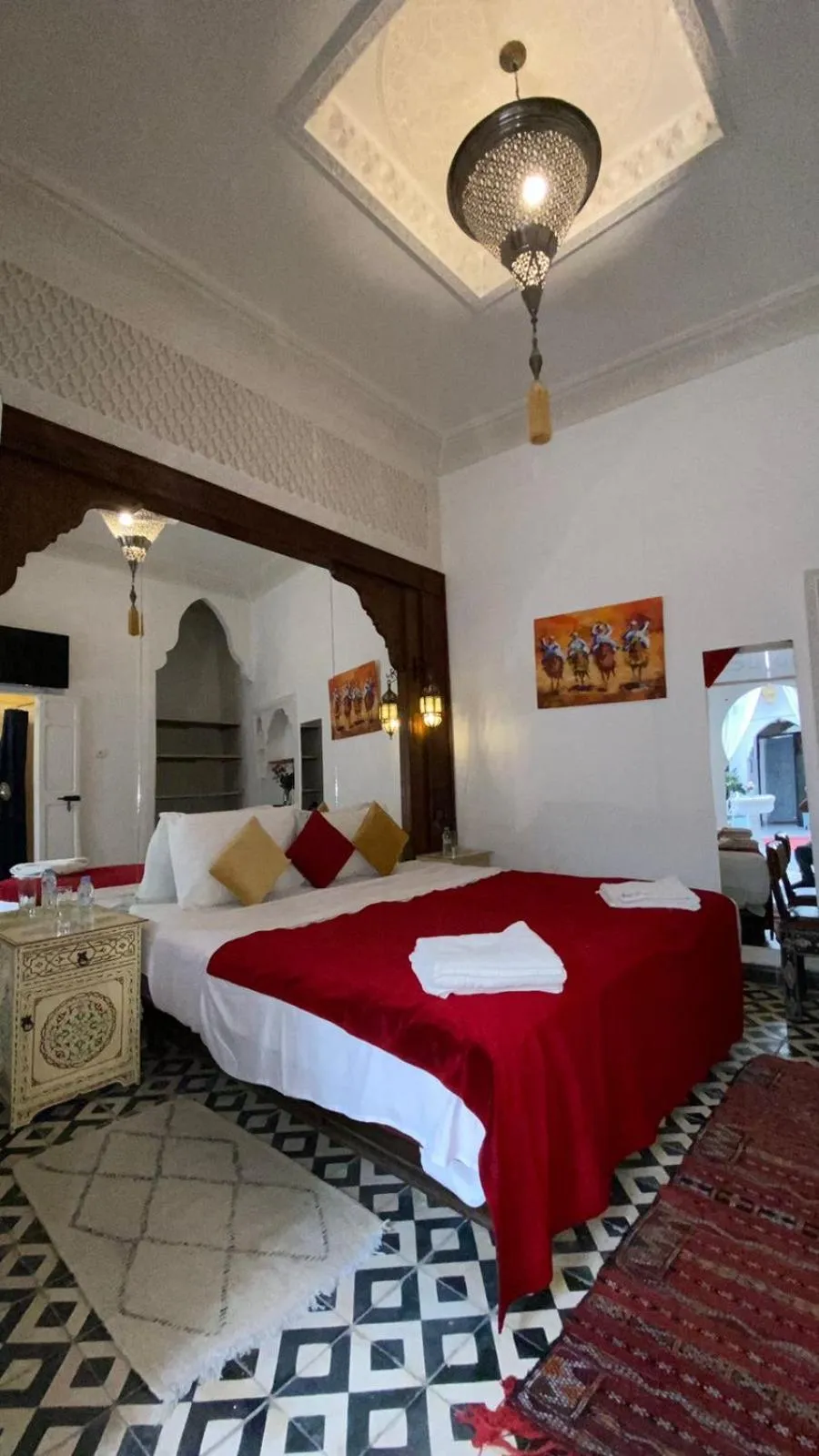 Bed in Riad Morocco Sky