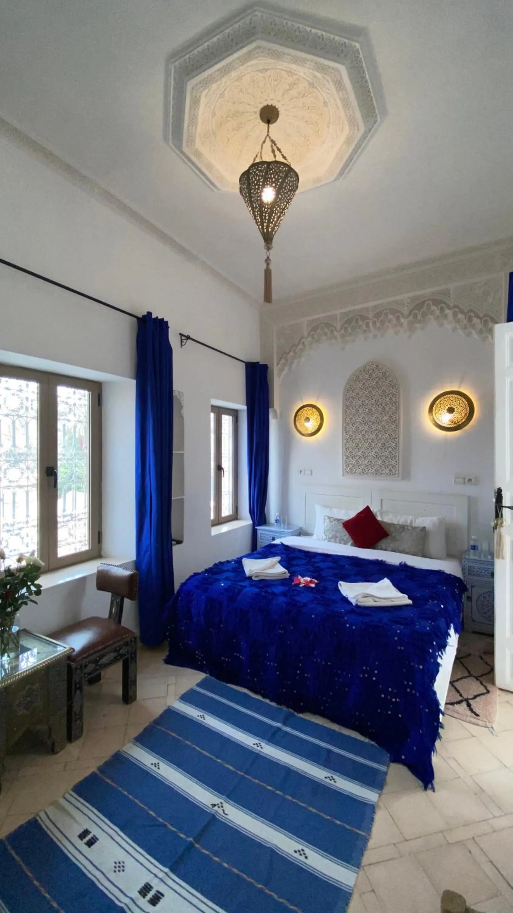 Bed in Riad Morocco Sky