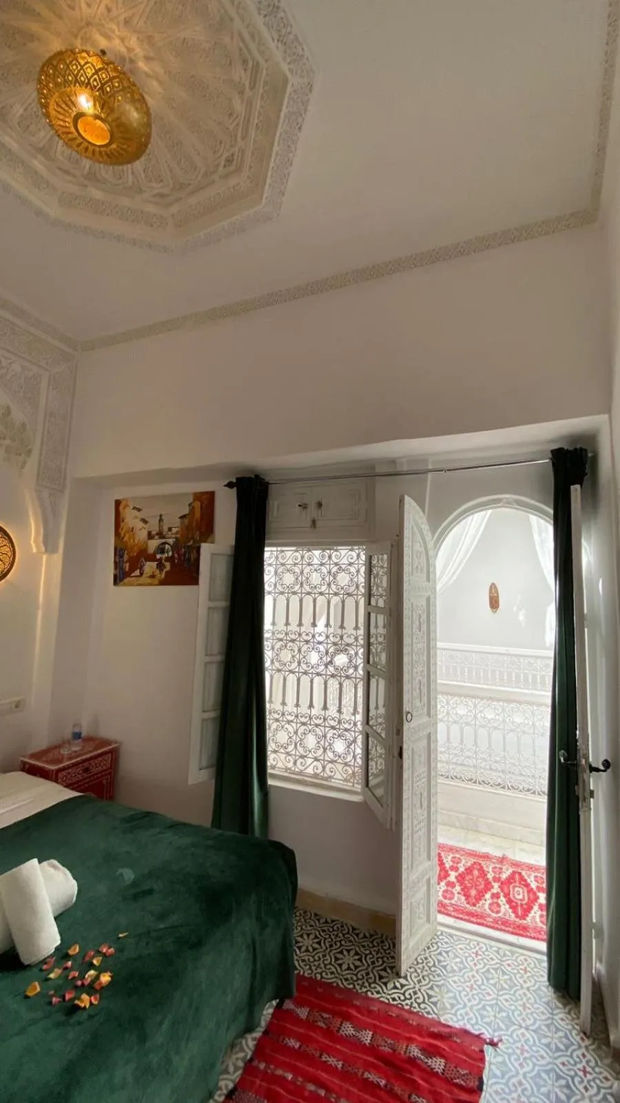 Bed in Riad Morocco Sky