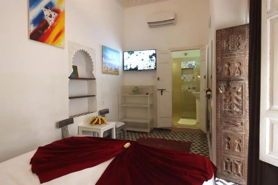 Bed in Riad Morocco Sky