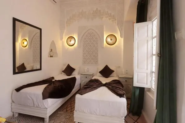 Bed in Riad Morocco Sky