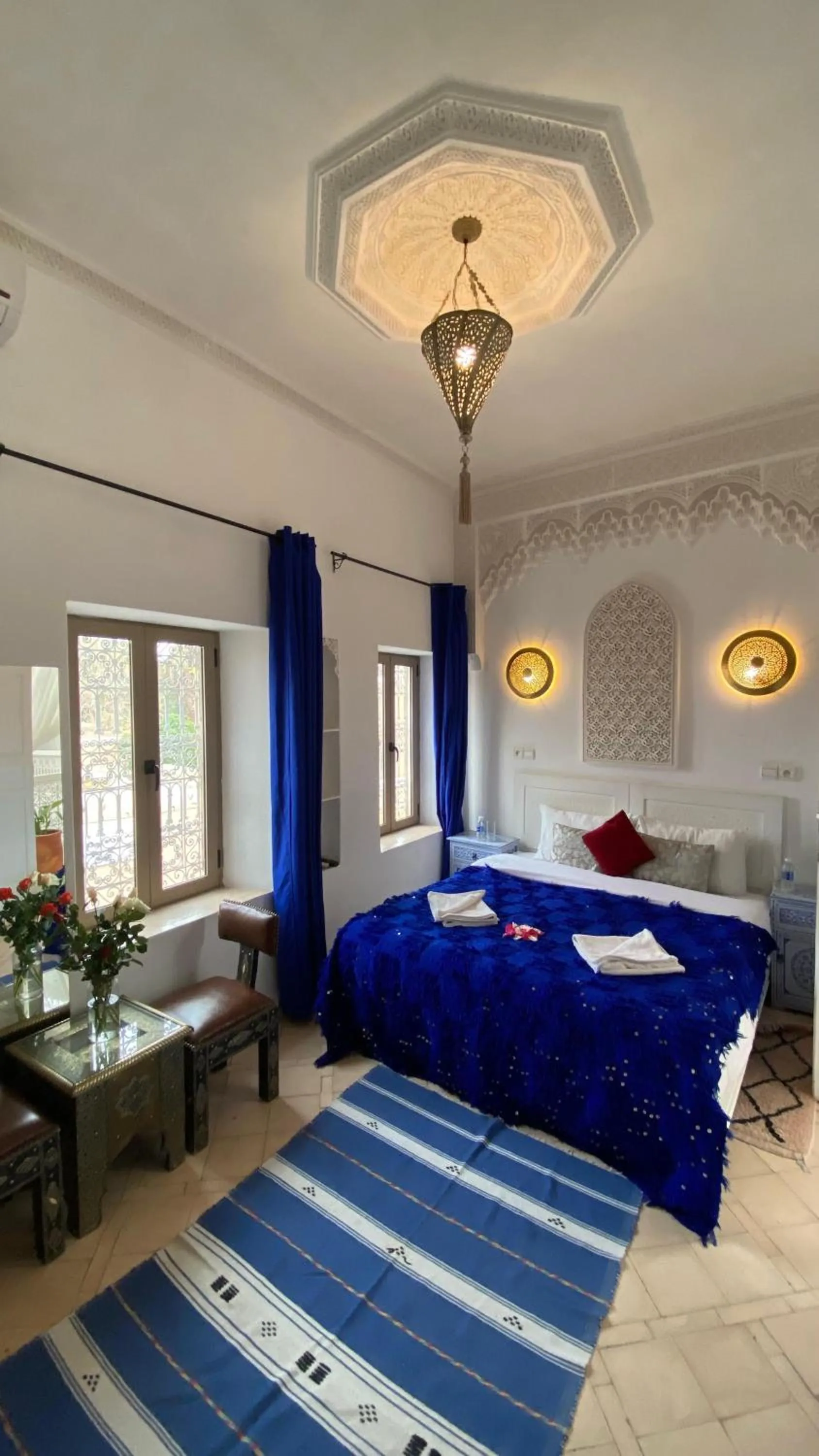 Bed in Riad Morocco Sky