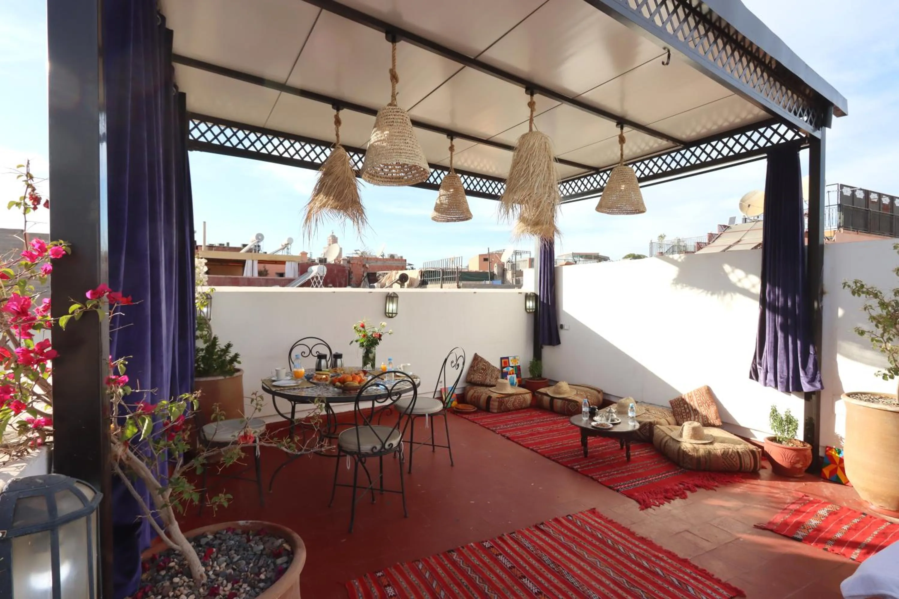 Patio in Riad Morocco Sky