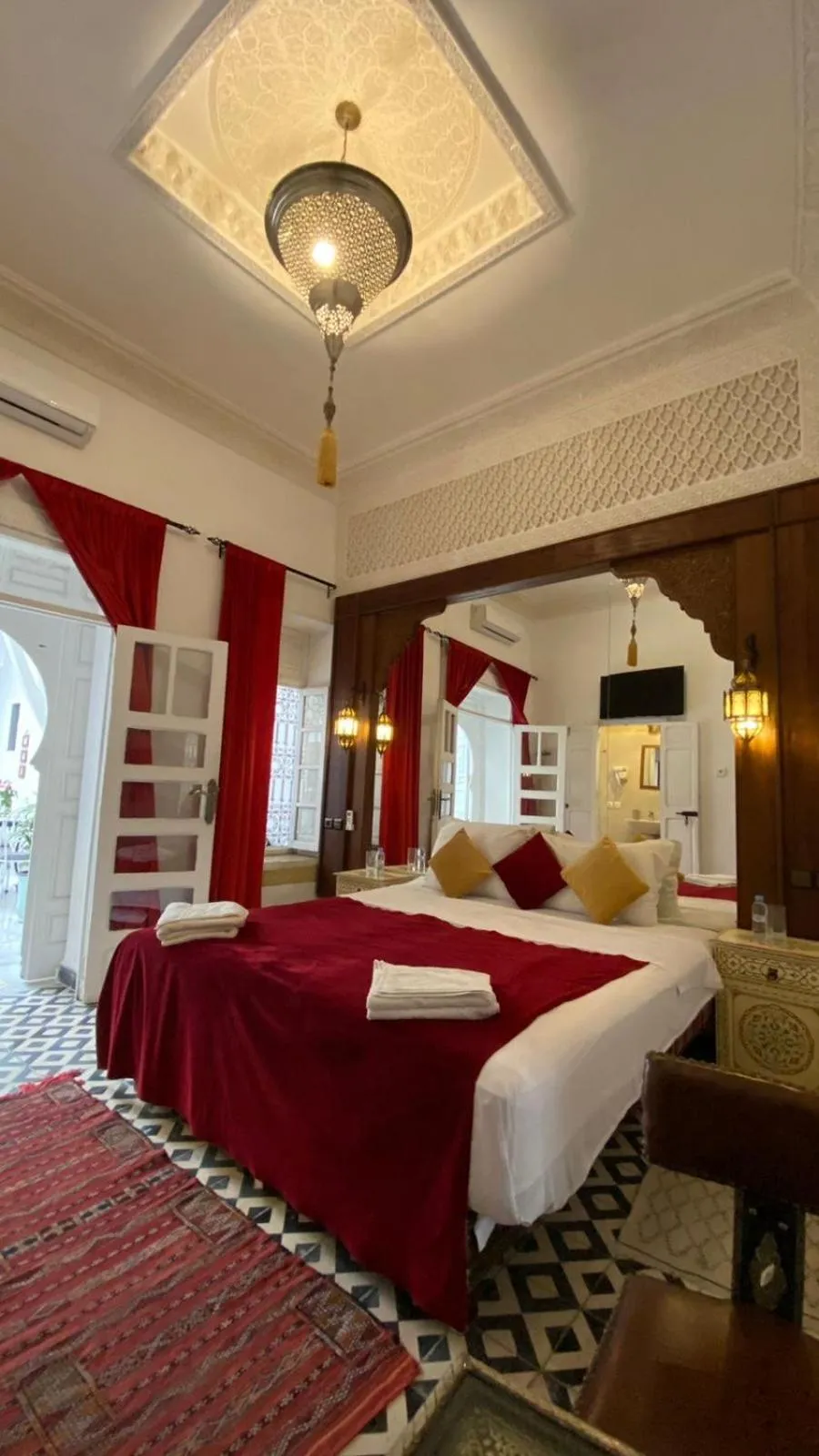 Bed in Riad Morocco Sky