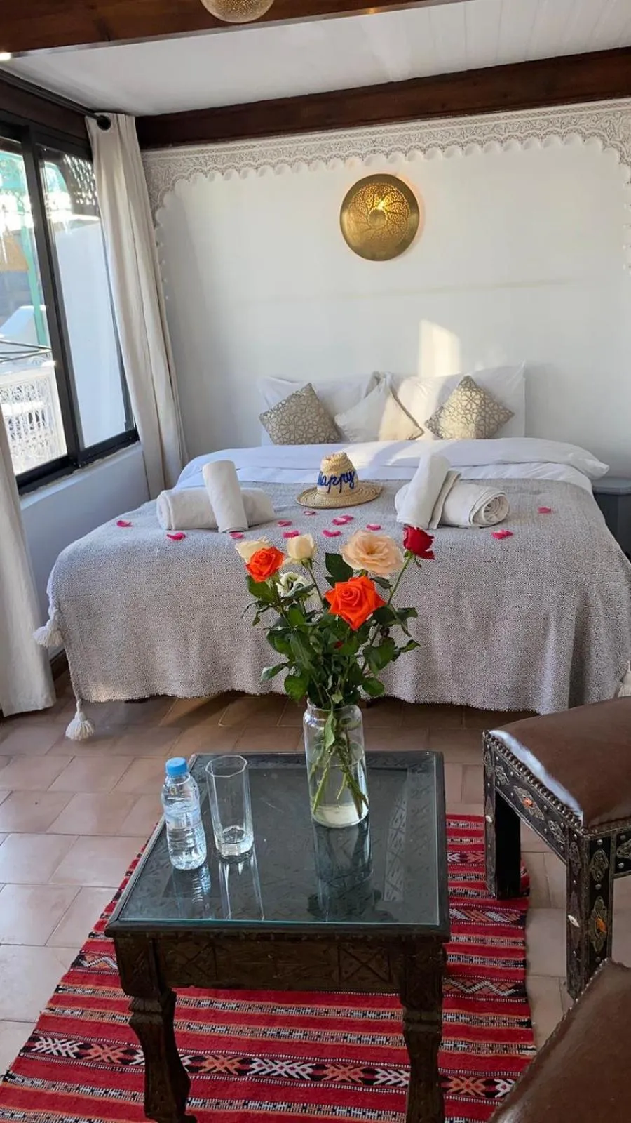 Bed in Riad Morocco Sky