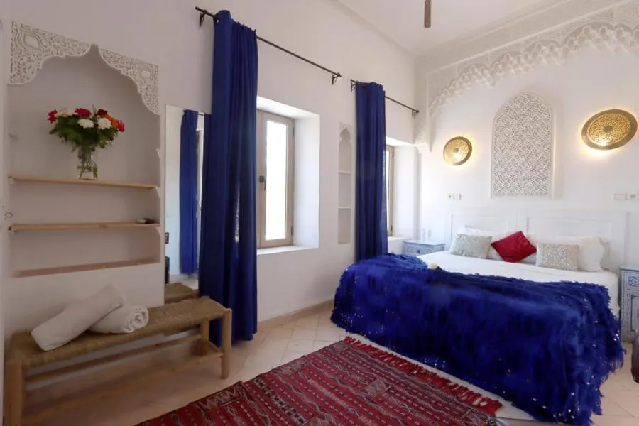 Bed in Riad Morocco Sky