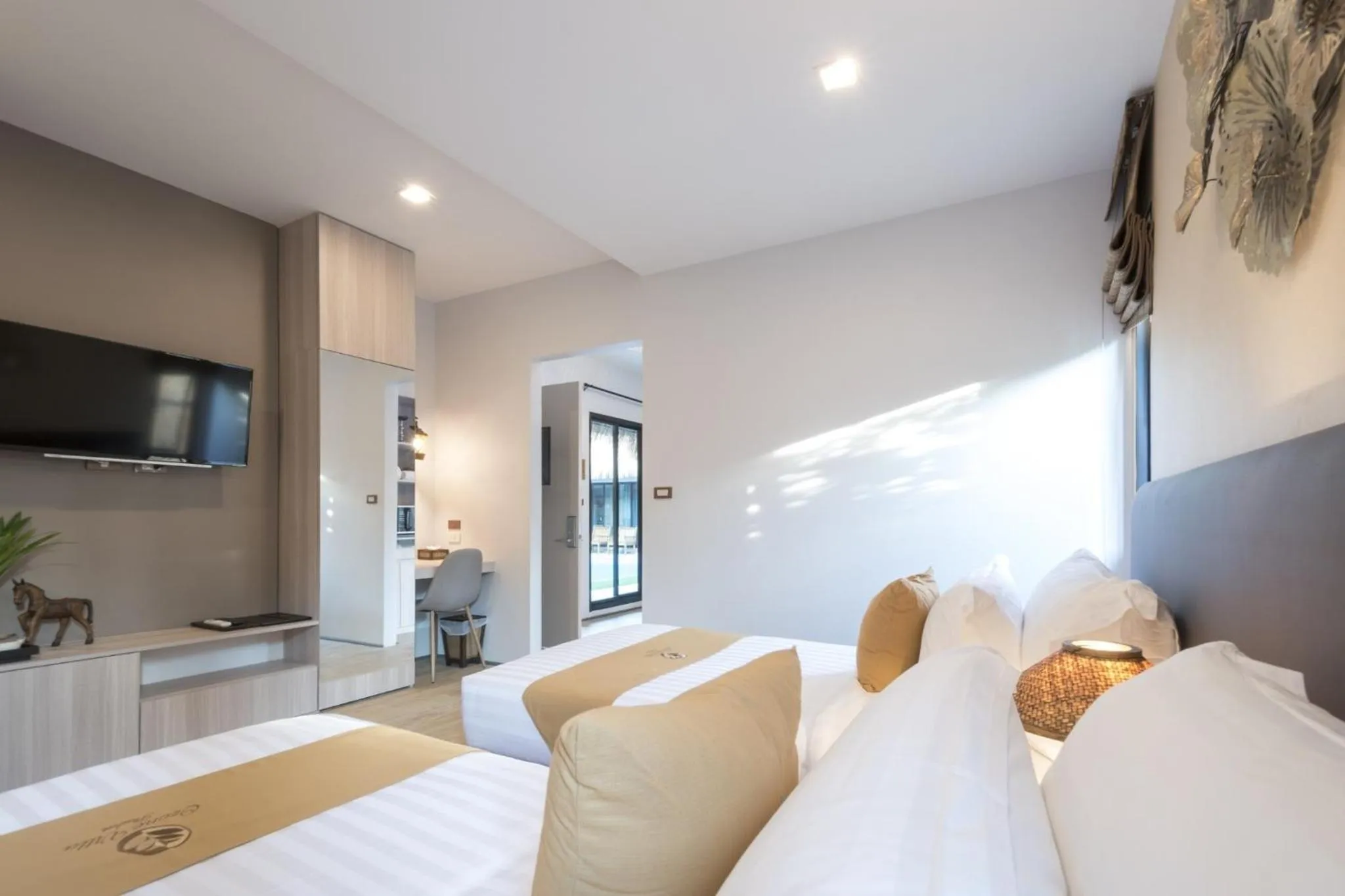 Bed in Ozone Villa Phuket