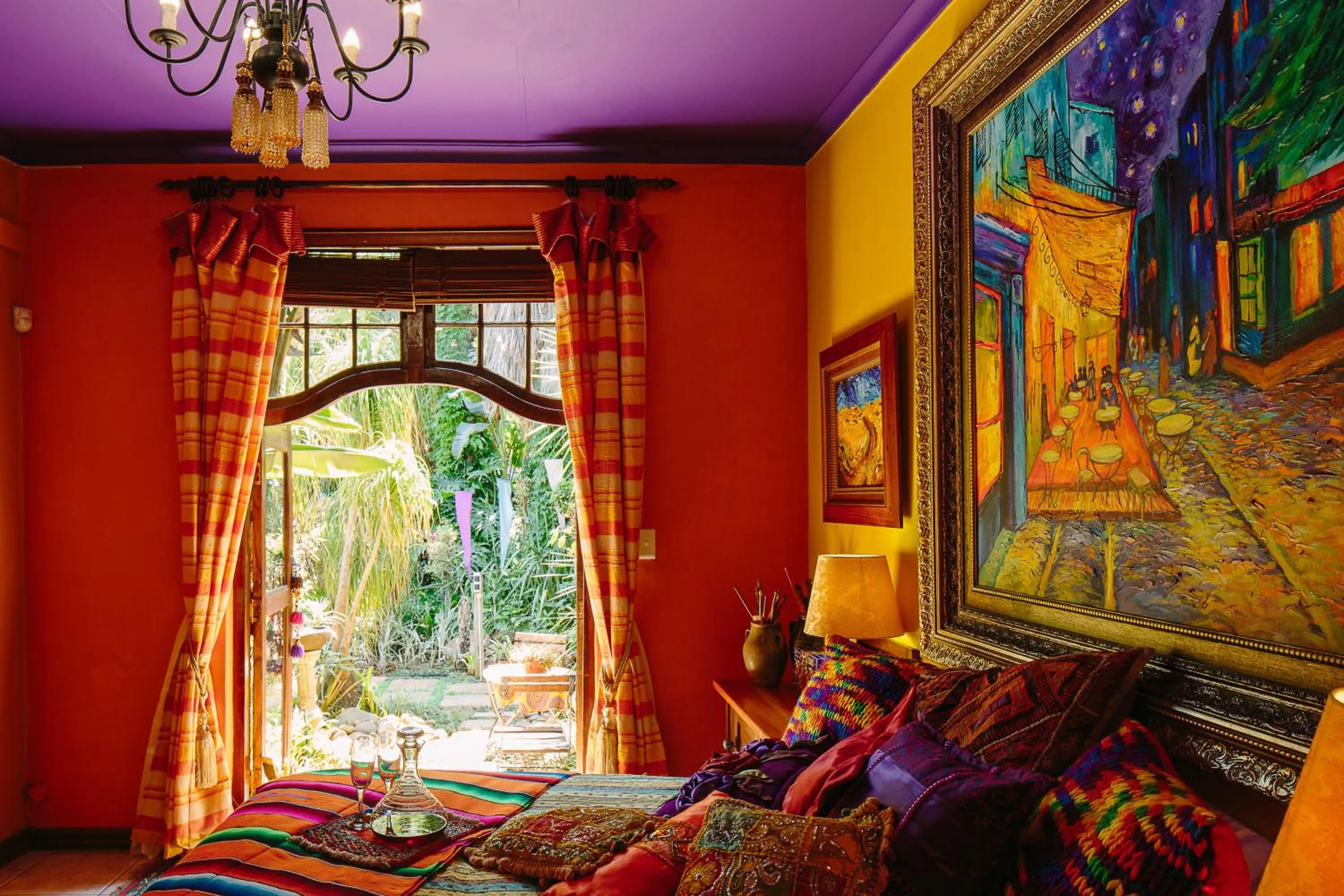 Garden view in The Art Guesthouse