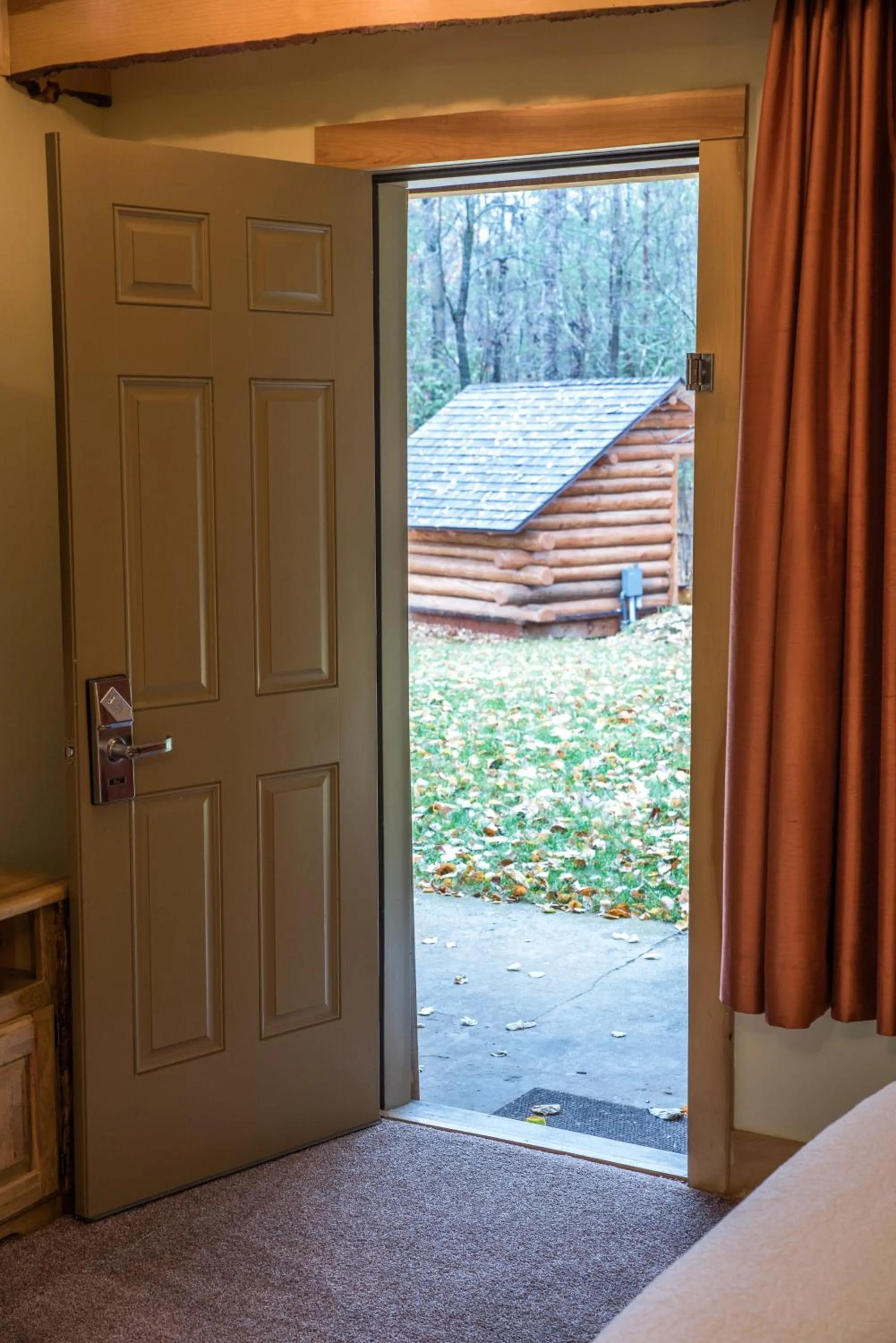 Bedroom in Adirondack Spruce Lodge