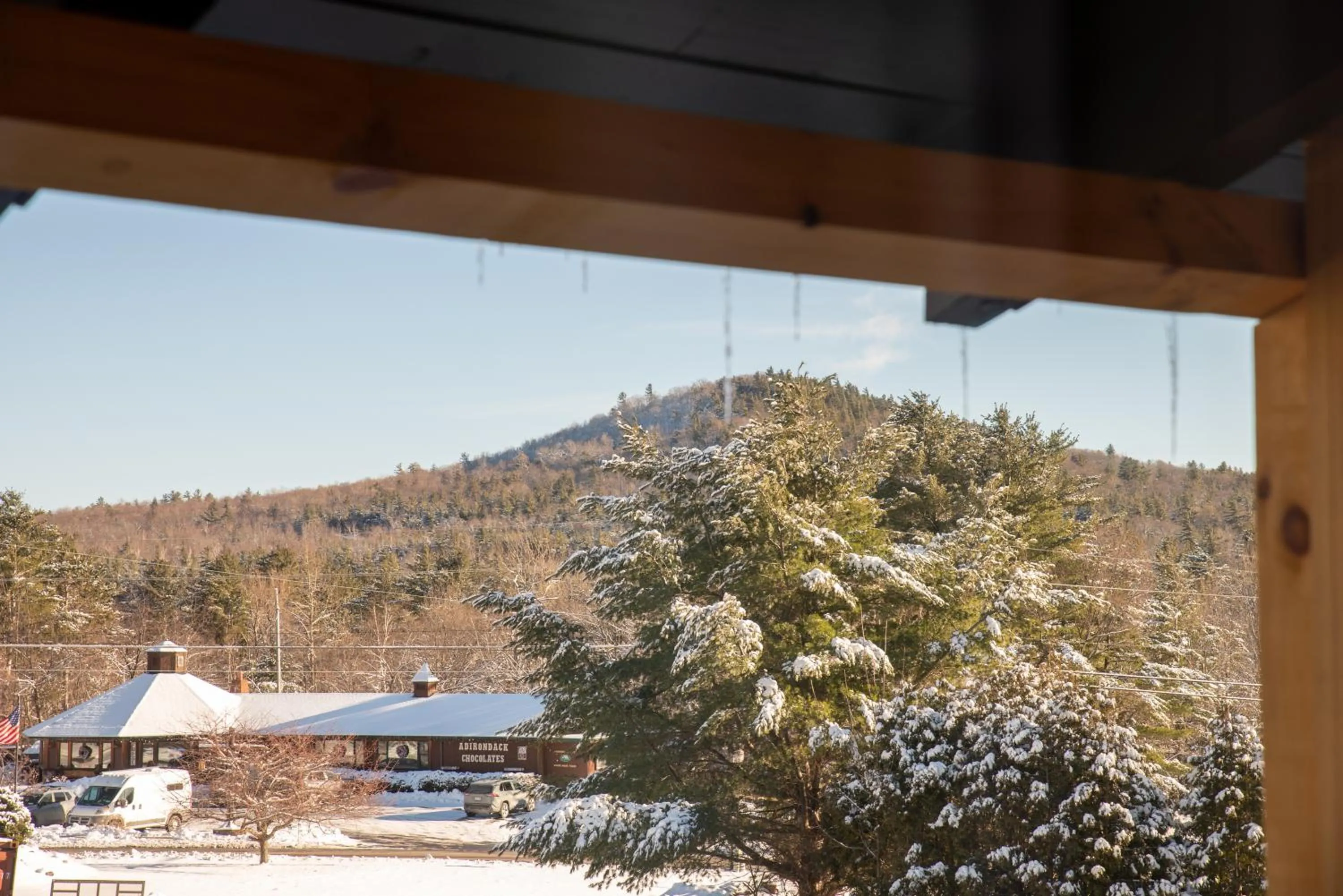 Day in Adirondack Spruce Lodge