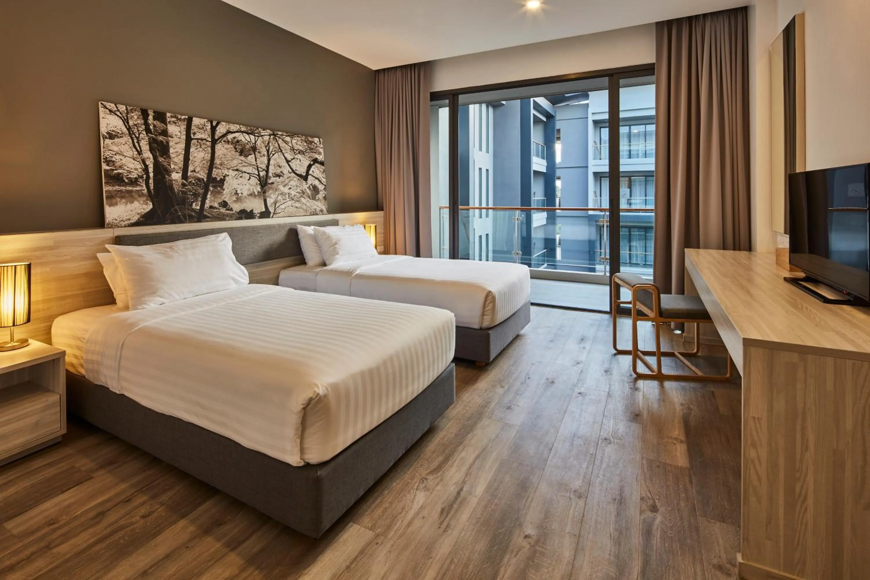 Bedroom, Bed in Serenity Hotel and Spa Kabinburi