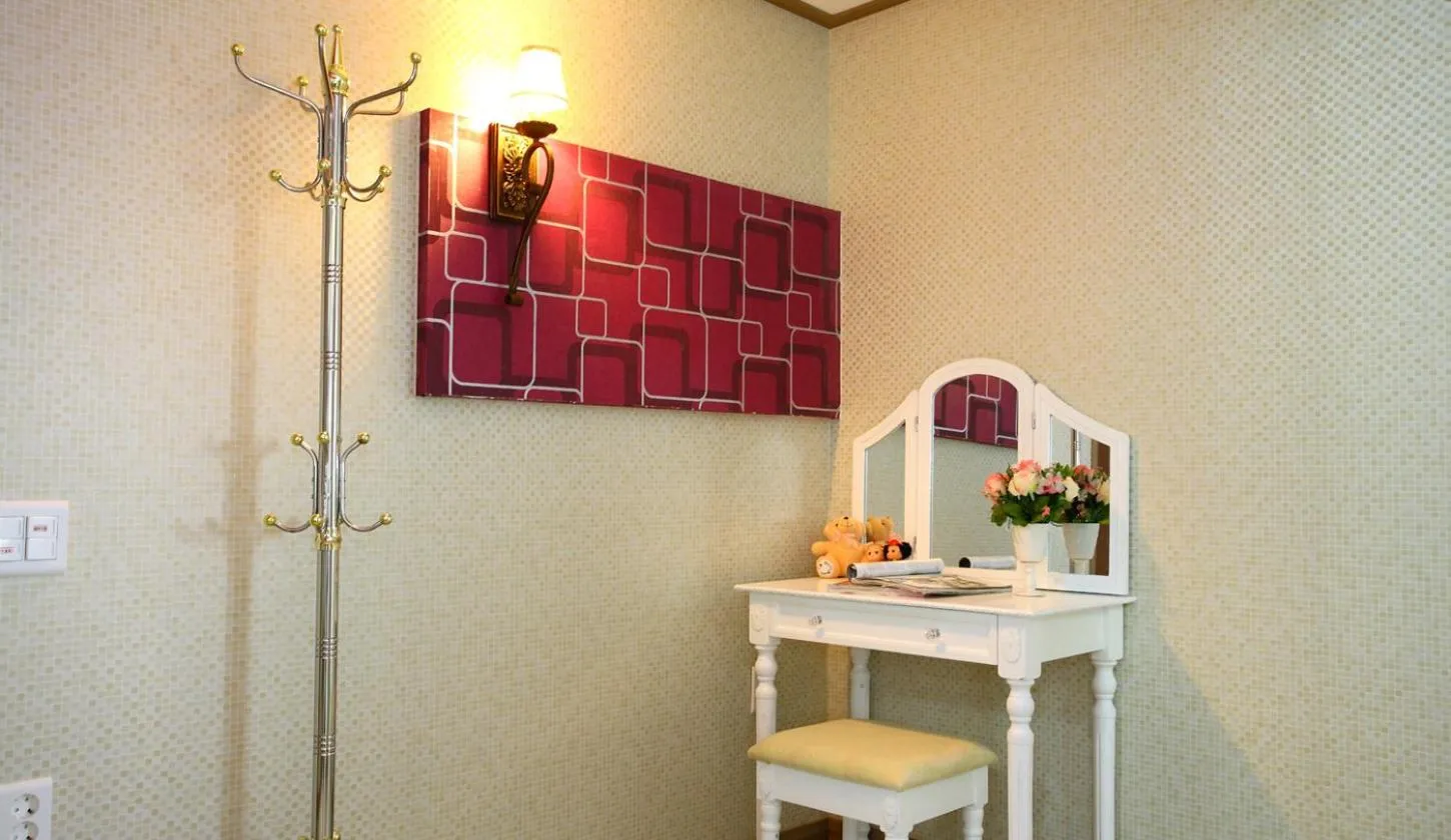 Decorative detail in Bluesean Pension