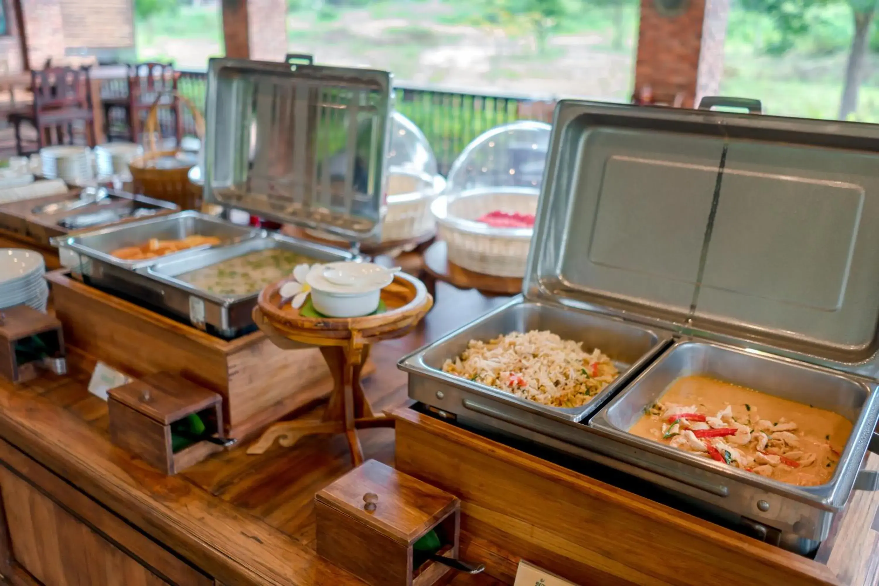 Breakfast in Sawasdee Sukhothai Resort Breakfast in Sawasdee Sukhothai Resort
