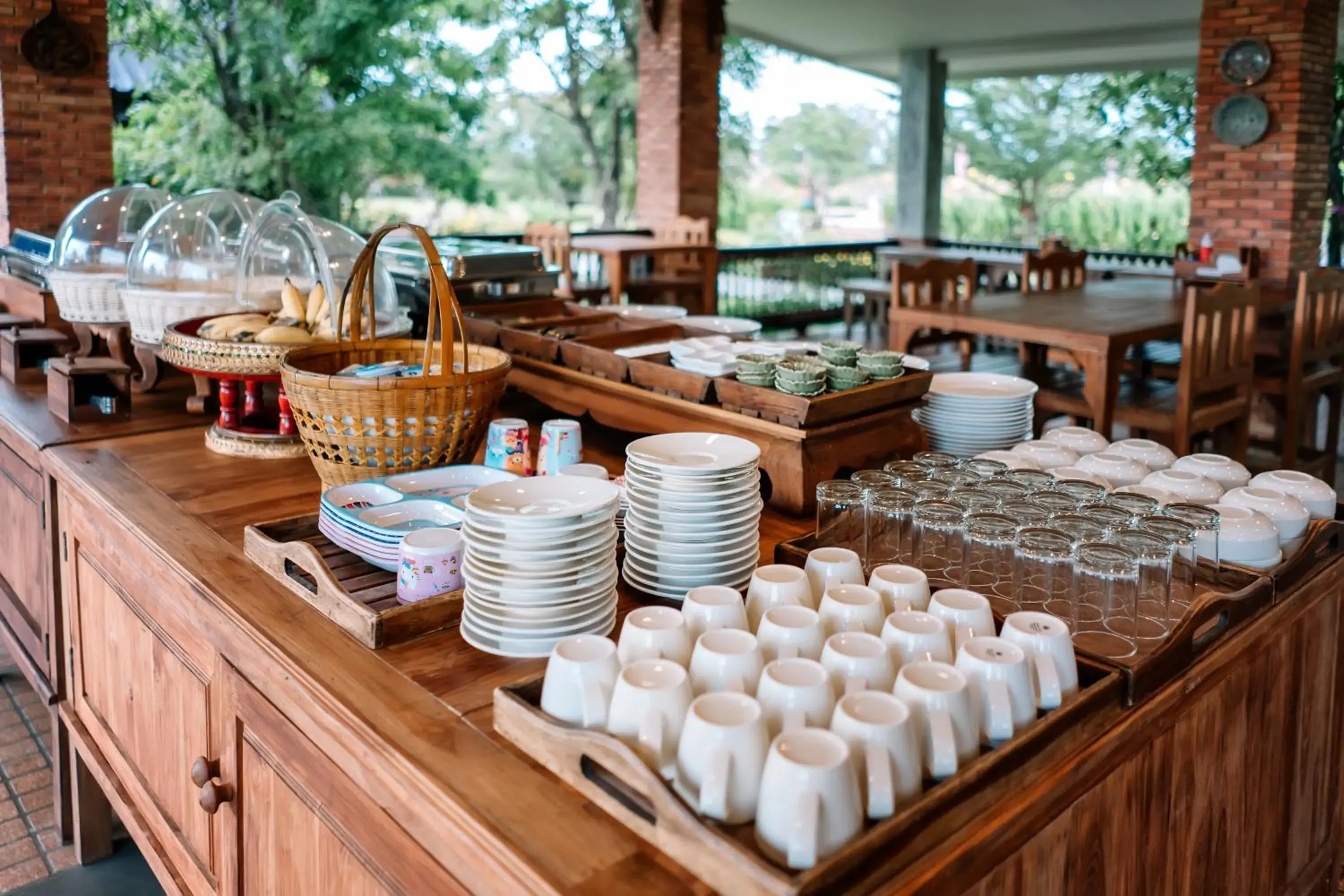 Breakfast in Sawasdee Sukhothai Resort Breakfast in Sawasdee Sukhothai Resort