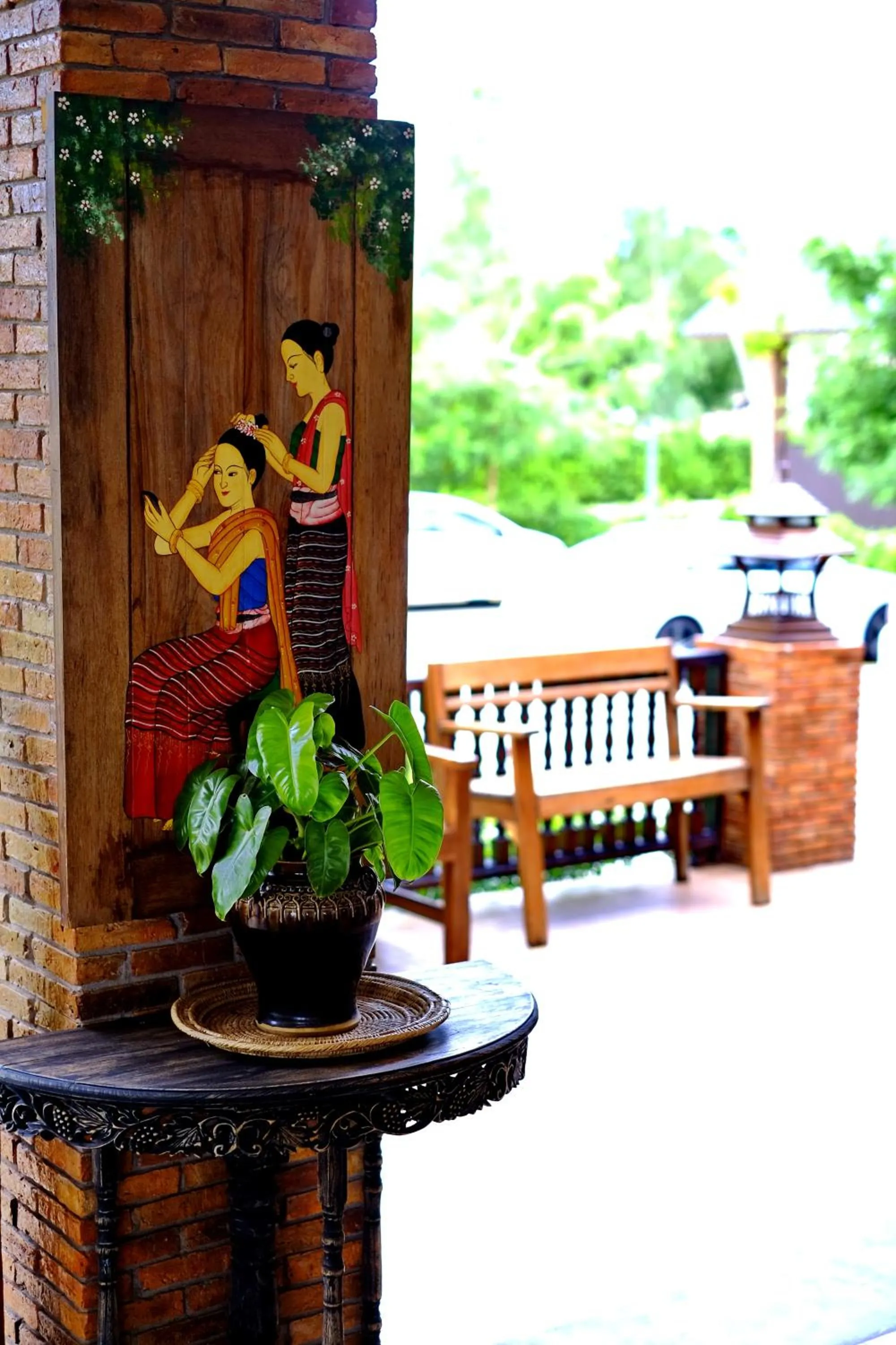 Decorative detail in Sawasdee Sukhothai Resort