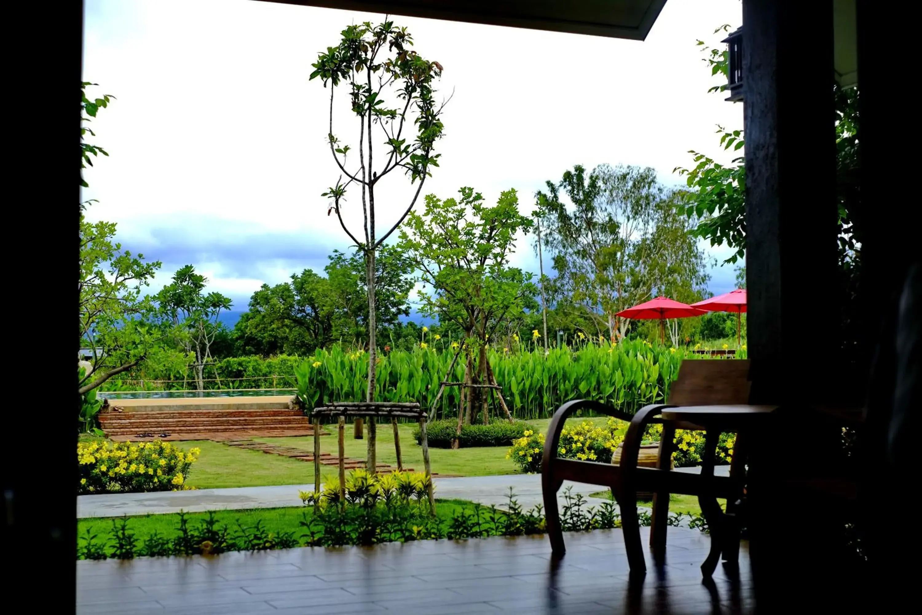 Pool view in Sawasdee Sukhothai Resort Pool view in Sawasdee Sukhothai Resort
