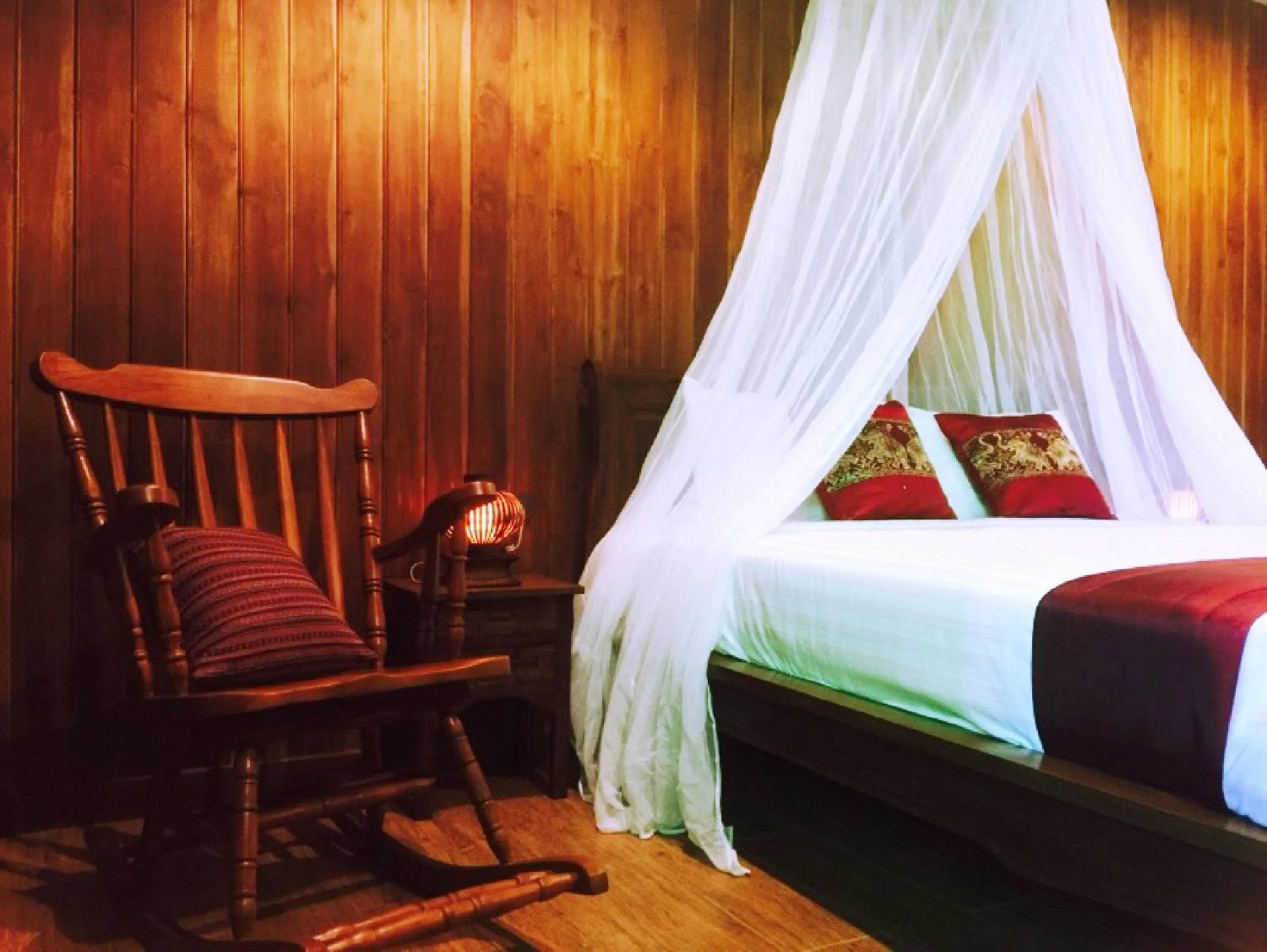 Decorative detail, Bed in Sawasdee Sukhothai Resort