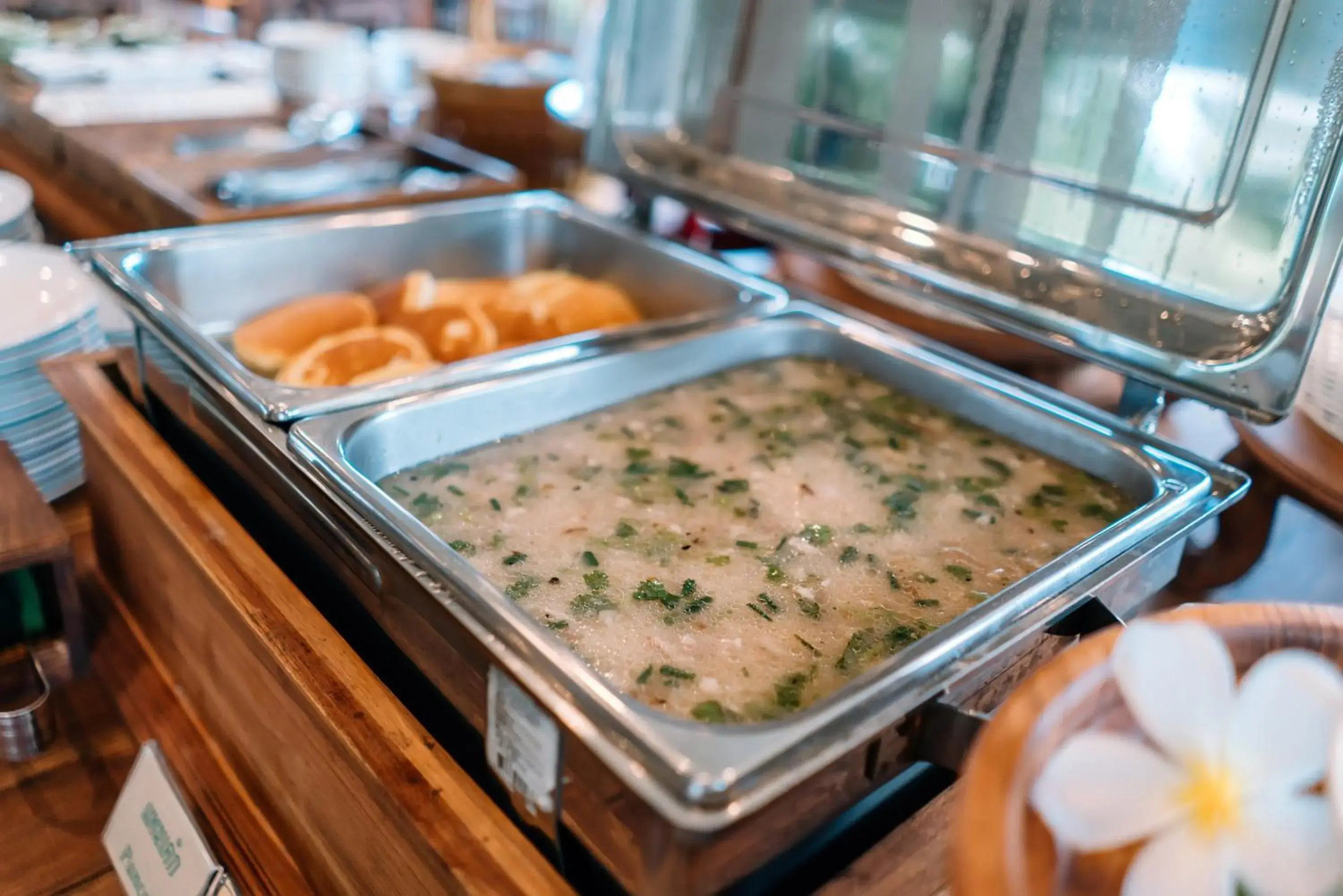 Breakfast in Sawasdee Sukhothai Resort Breakfast in Sawasdee Sukhothai Resort