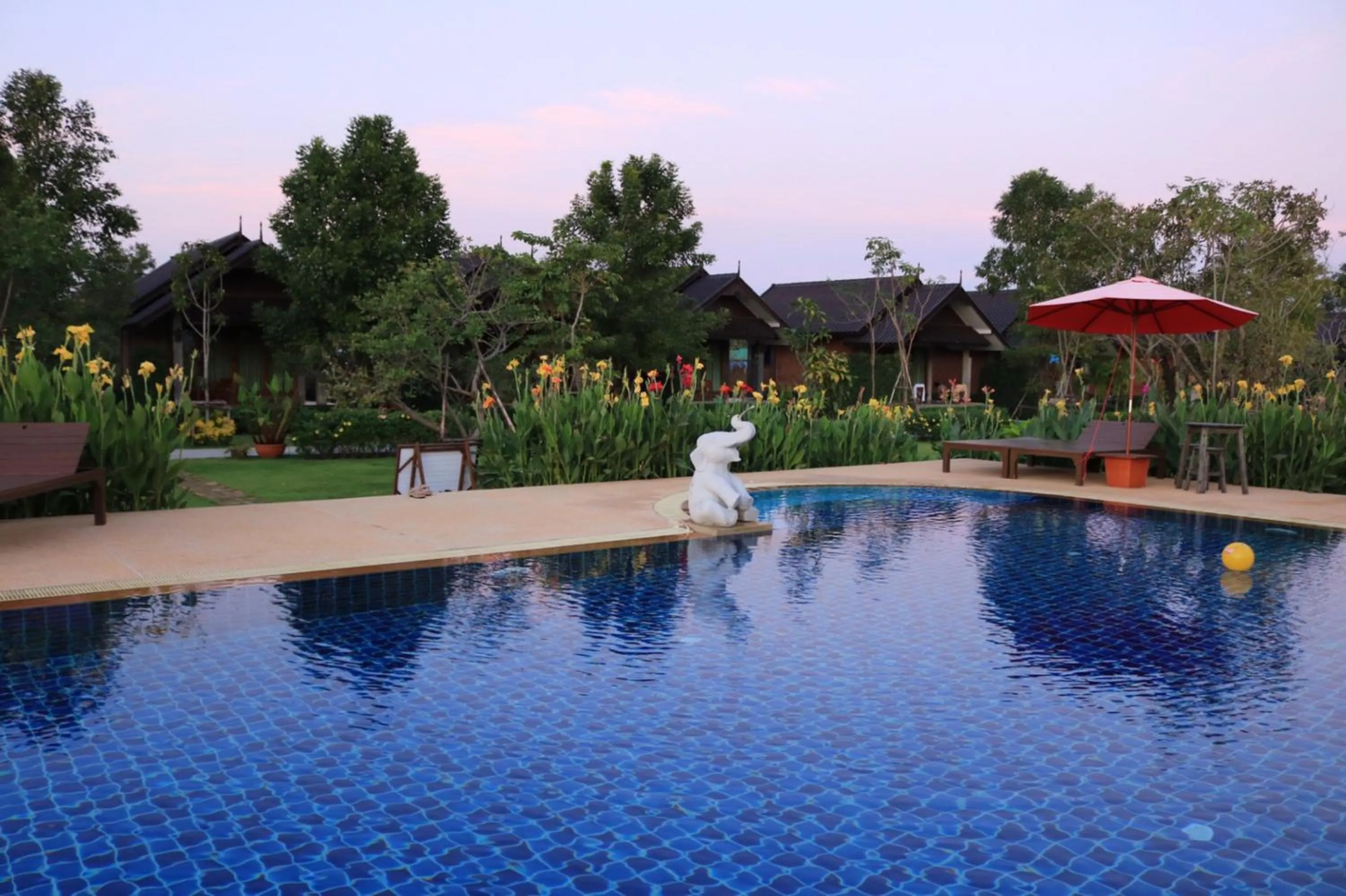 Pool view in Sawasdee Sukhothai Resort
