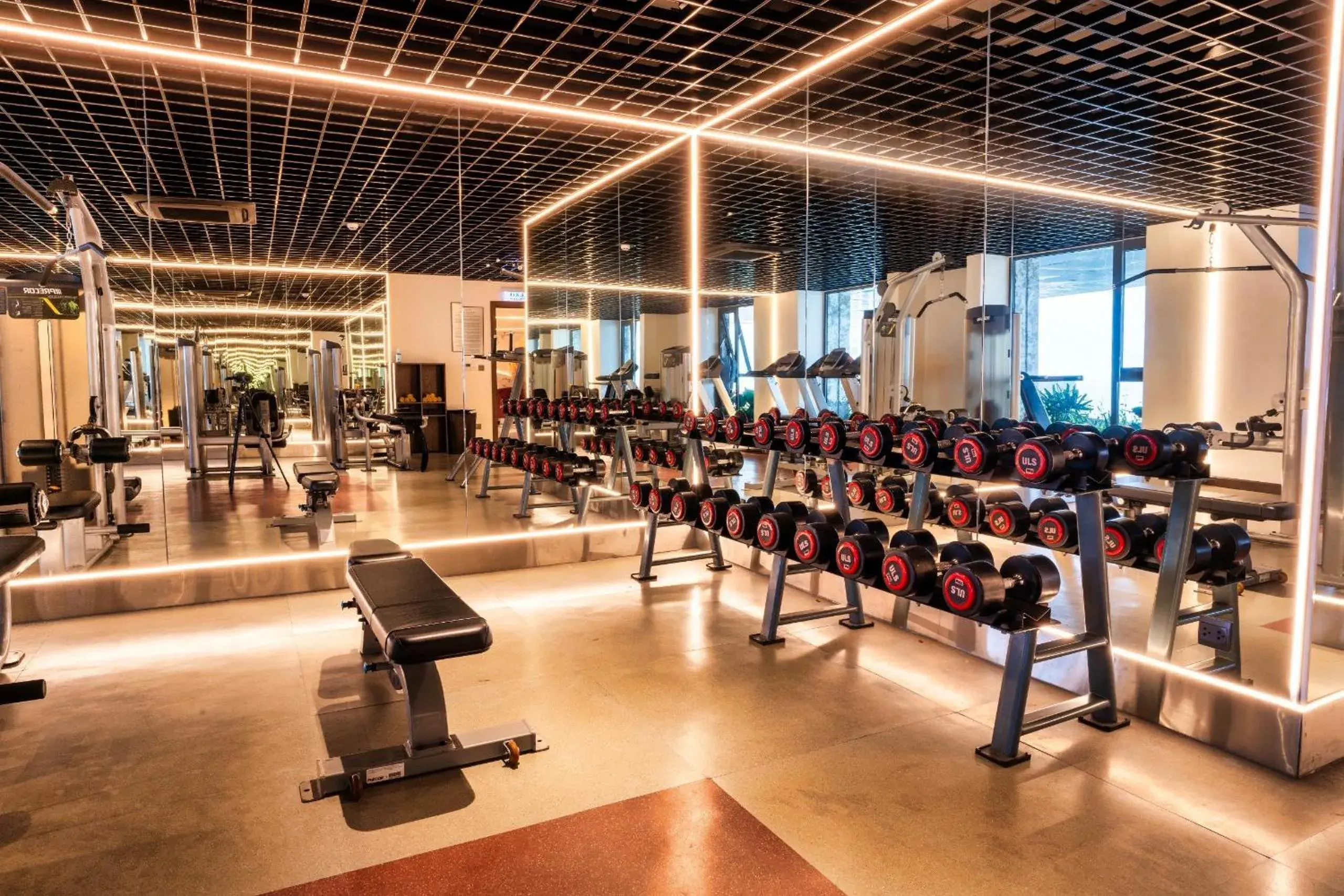 Fitness centre/facilities in The Malibu Hotel Fitness centre/facilities in The Malibu Hotel