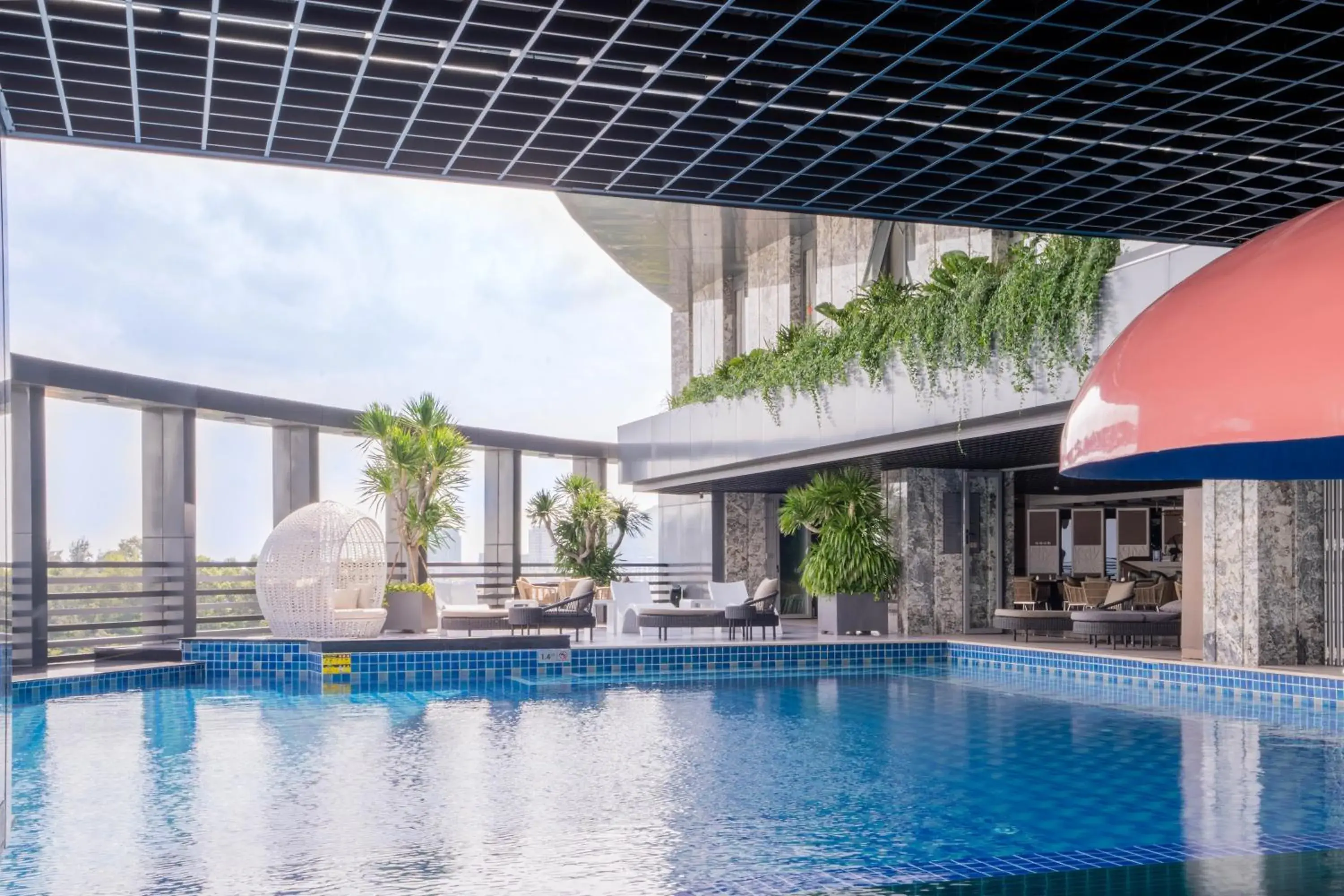 Swimming pool in The Malibu Hotel Swimming pool in The Malibu Hotel