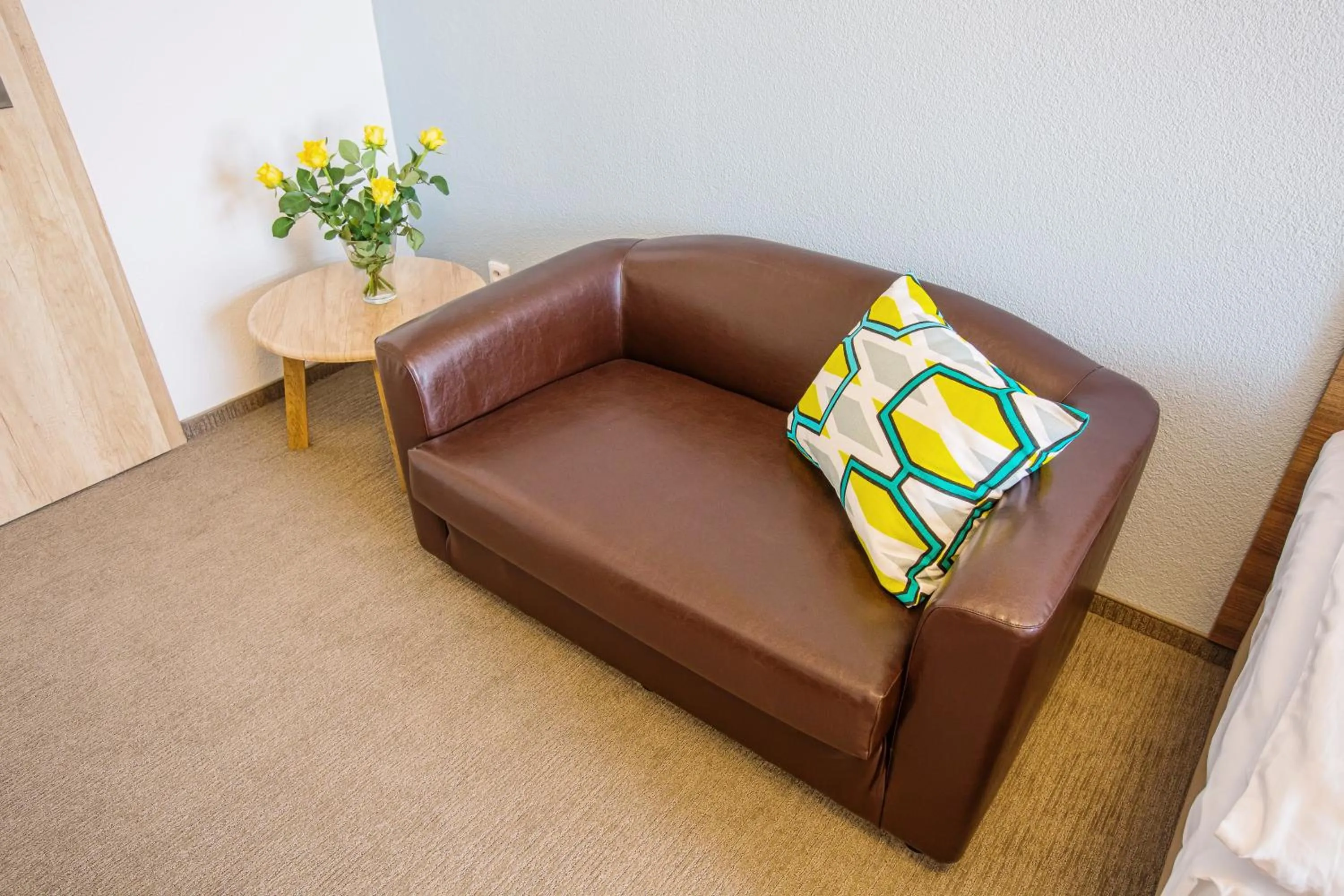 Seating area in Hotel Na Šustně
