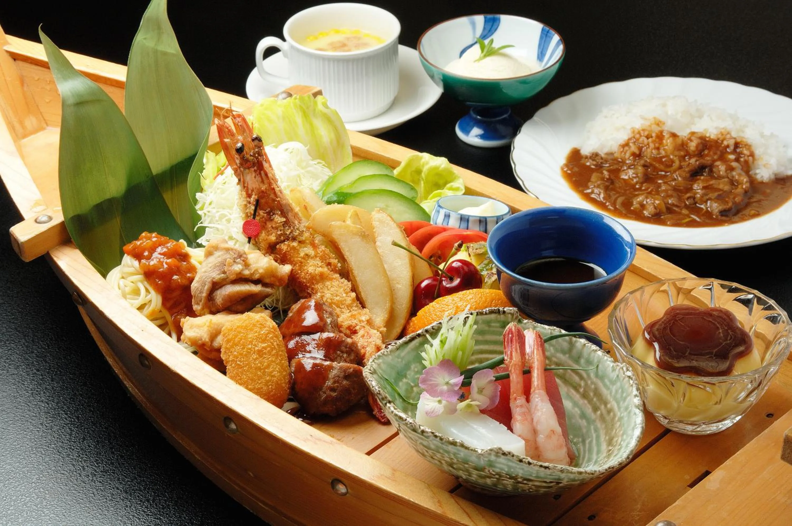 Food and drinks in Kouyurou Ikawa