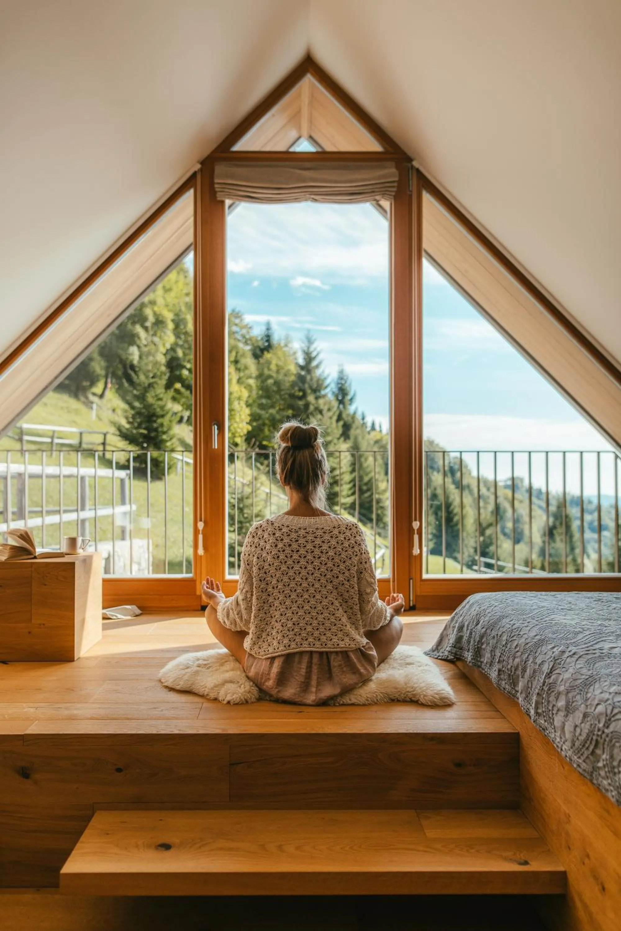Spring in Eco Chalet Astra Montana