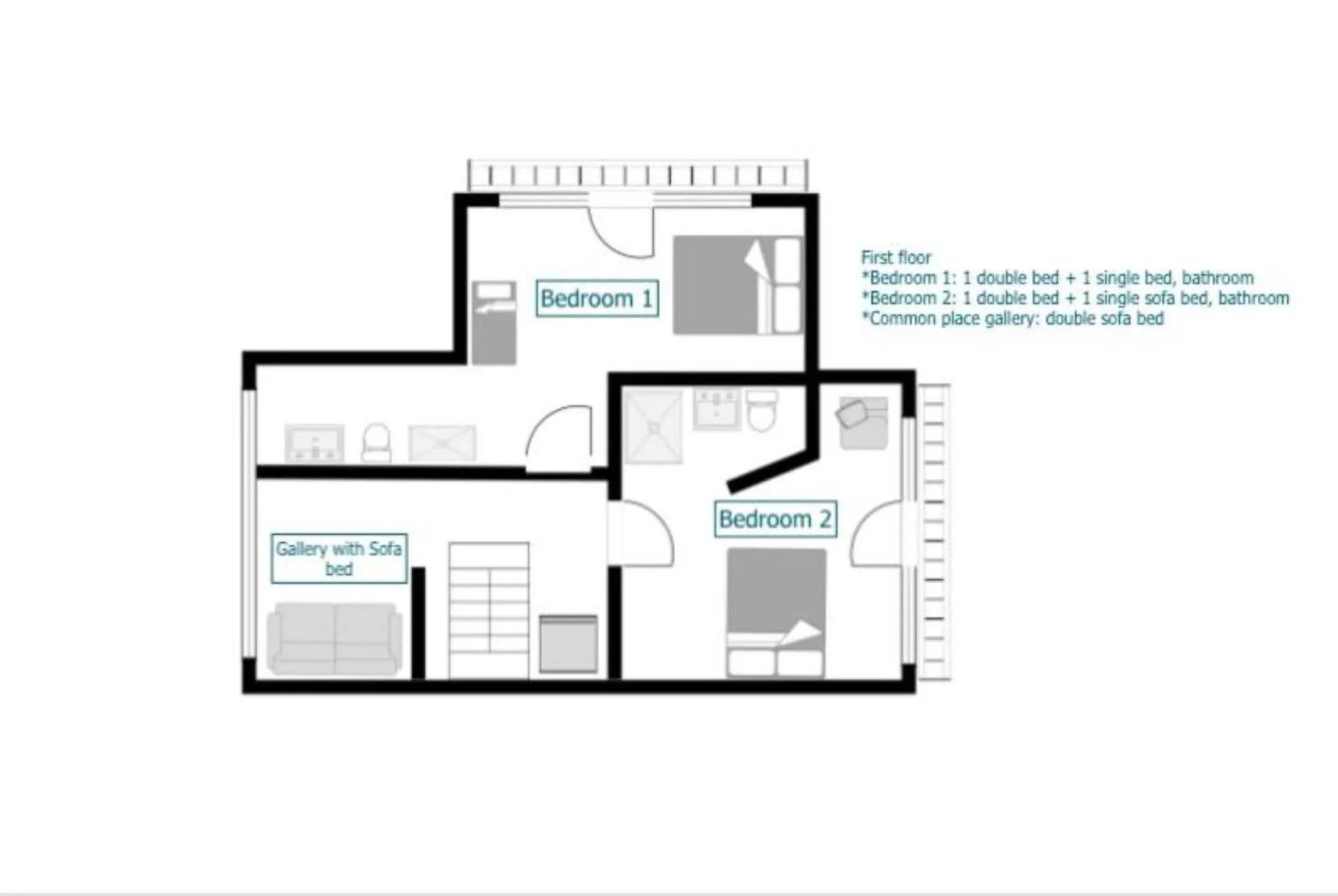 Floor plan in Eco Chalet Astra Montana
