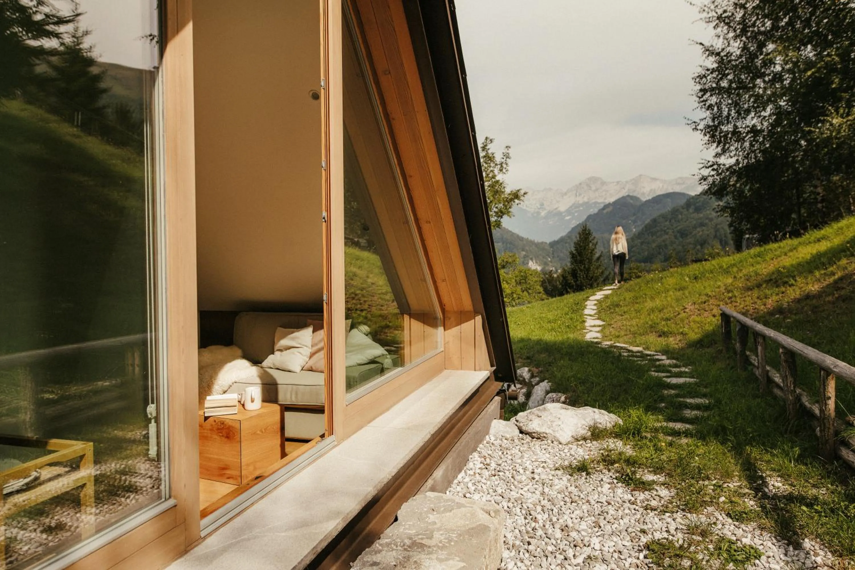 Patio in Eco Chalet Astra Montana