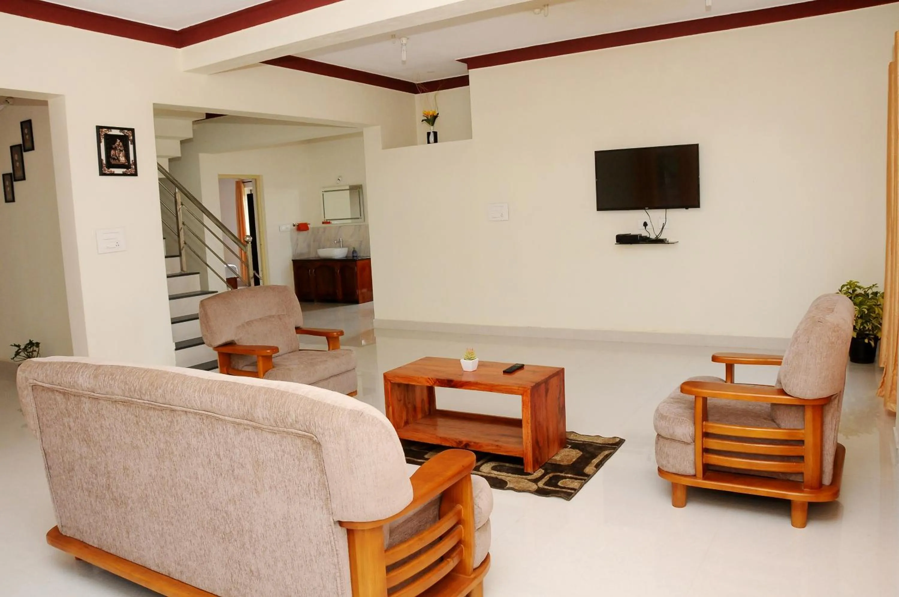 Living room in Holidayincoorg Orchid Villa