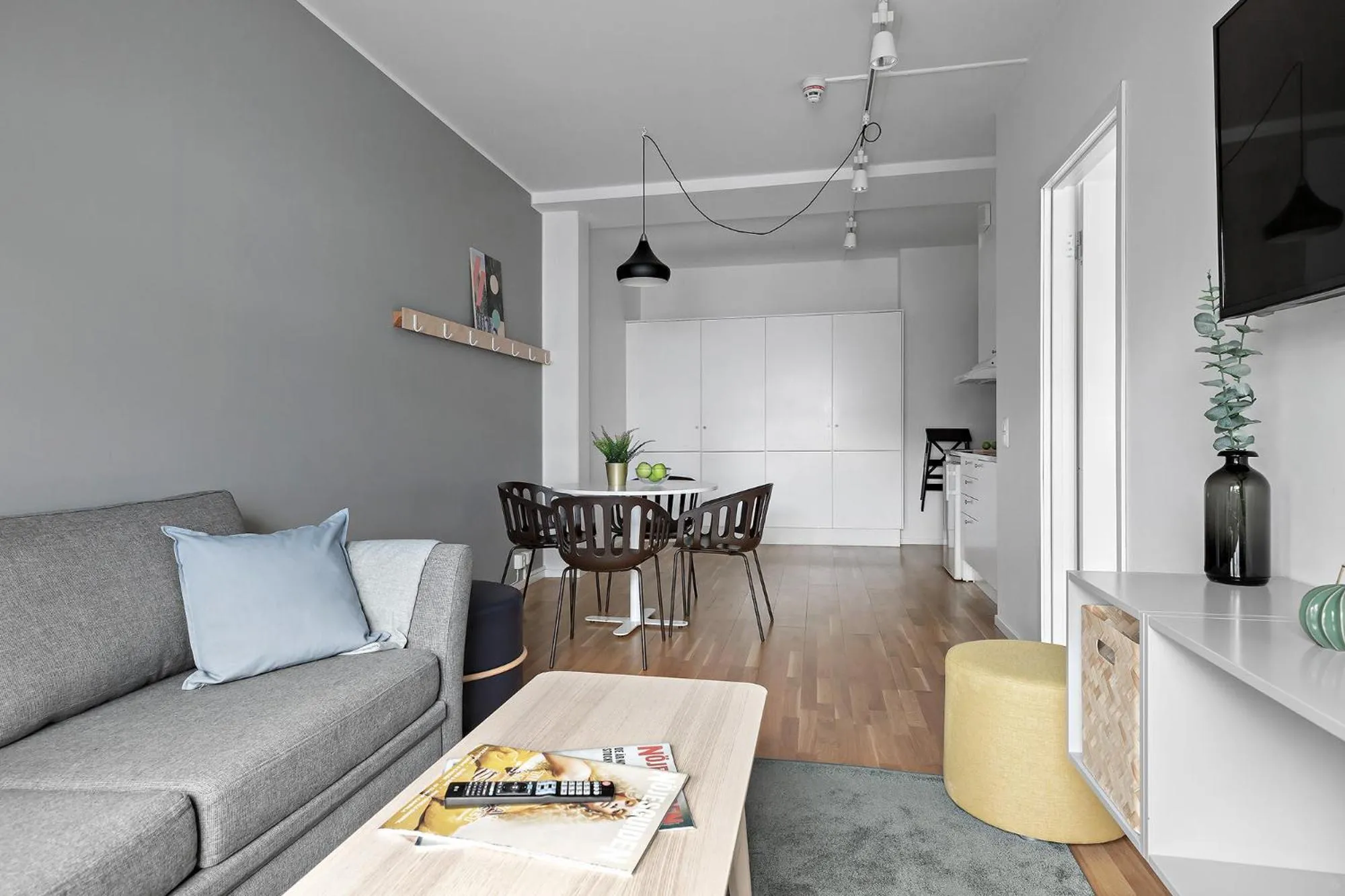 Kitchen or kitchenette in Forenom Hotel Kista