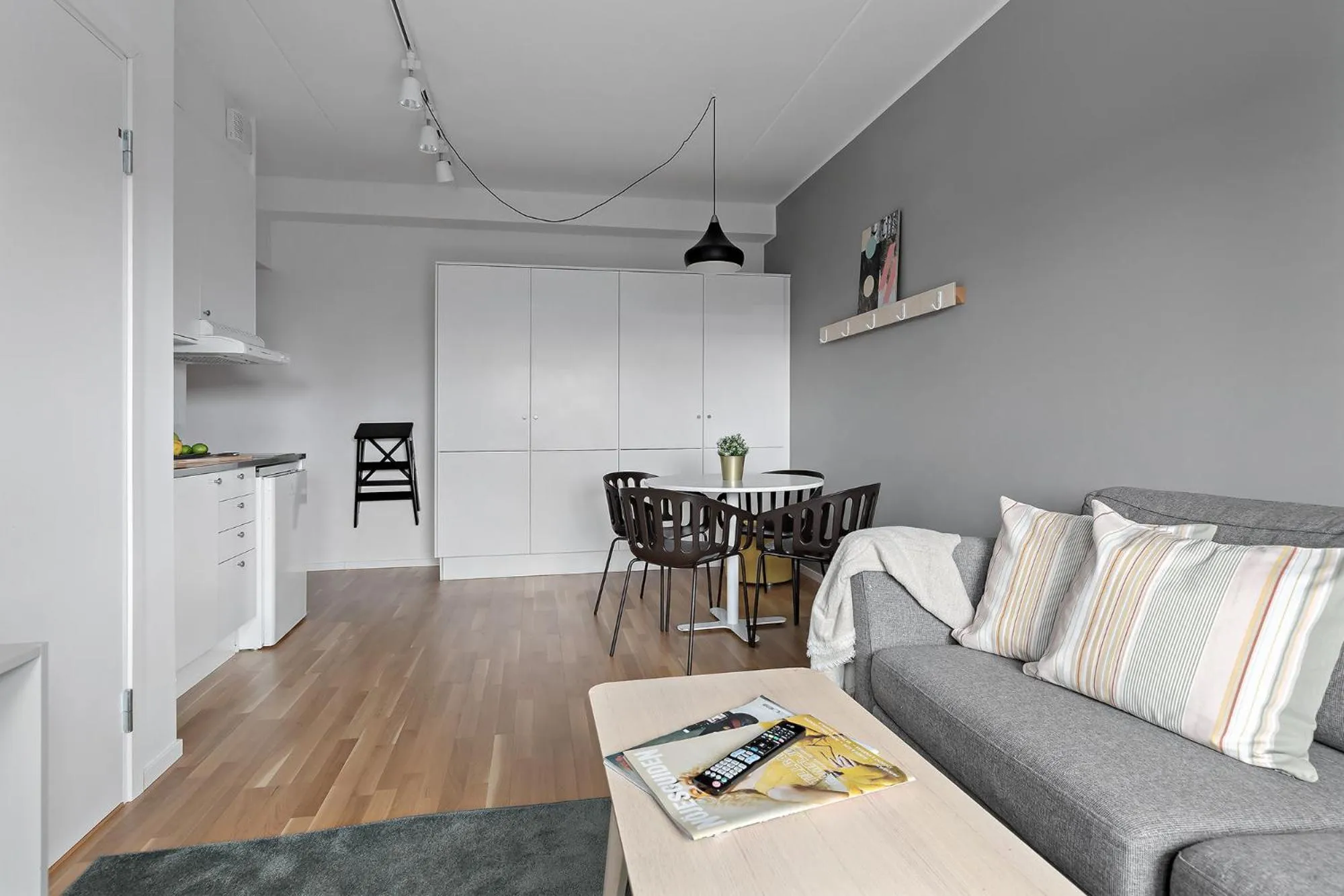 Kitchen or kitchenette in Forenom Hotel Kista