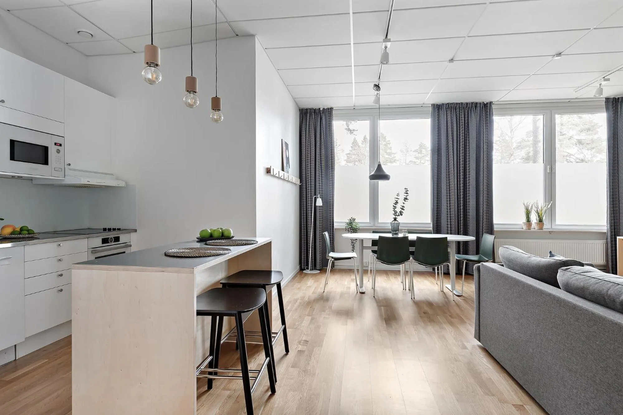 Kitchen or kitchenette in Forenom Hotel Kista