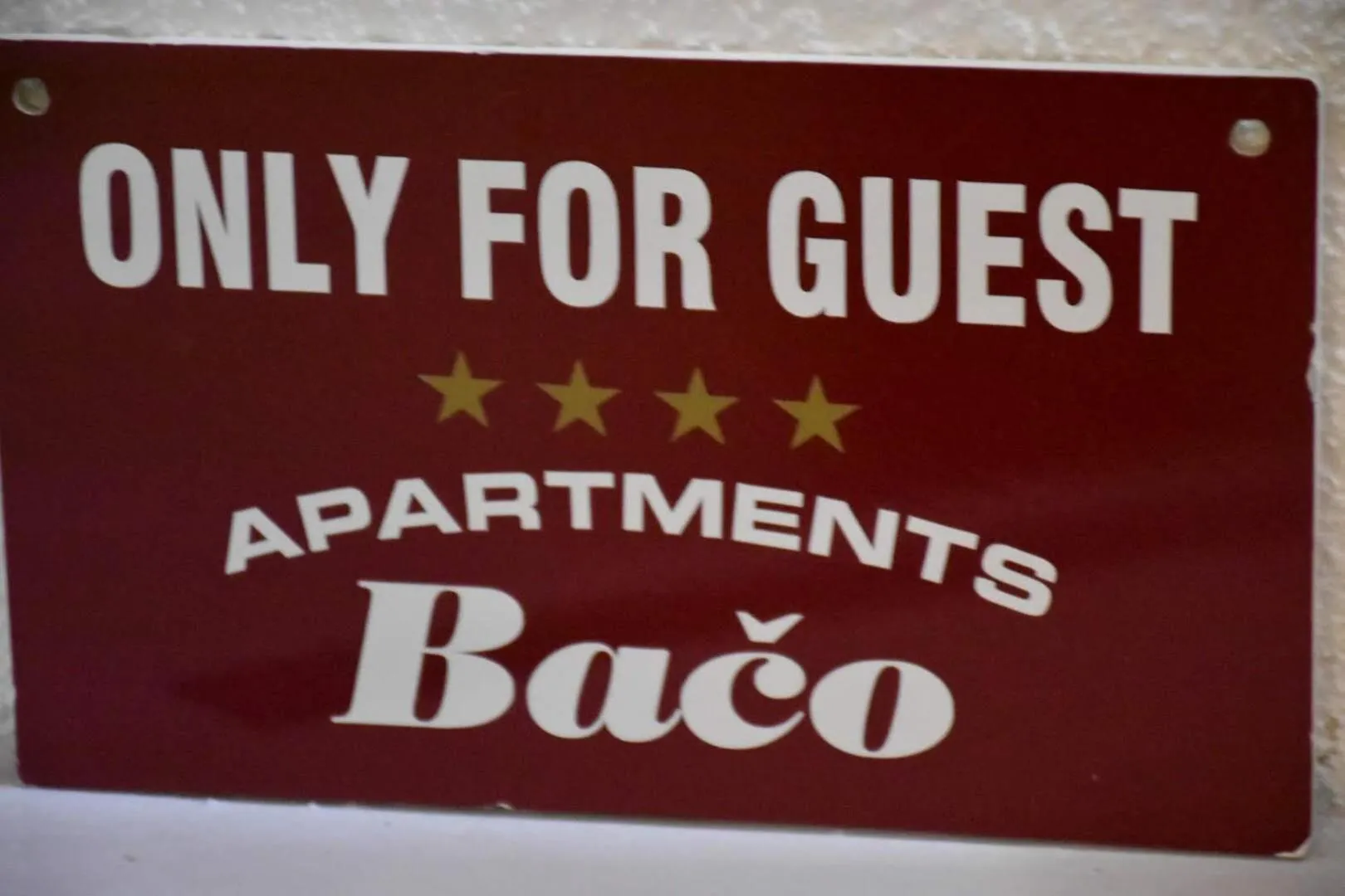 Property logo or sign in Apartment Baćo