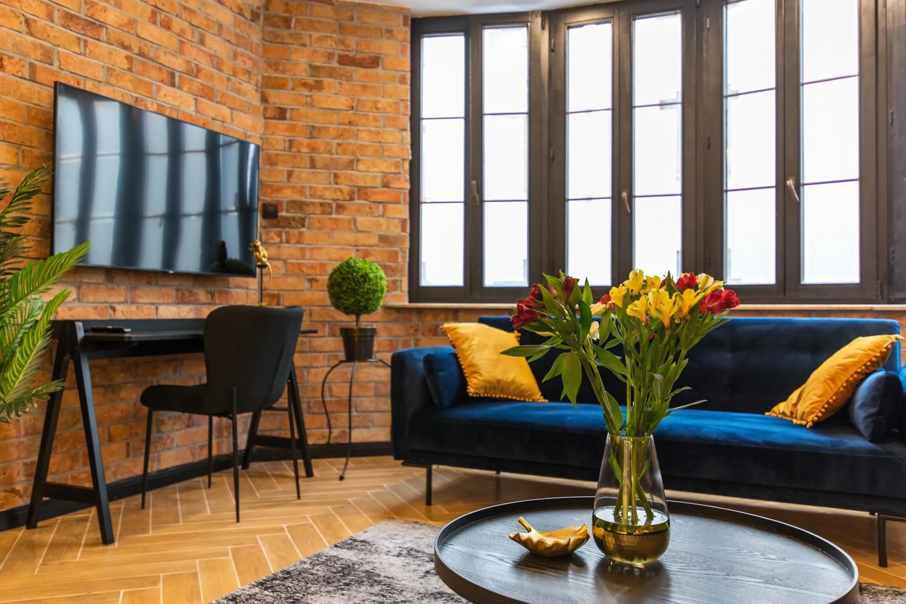 Seating area in Galeria Italiana Apartments
