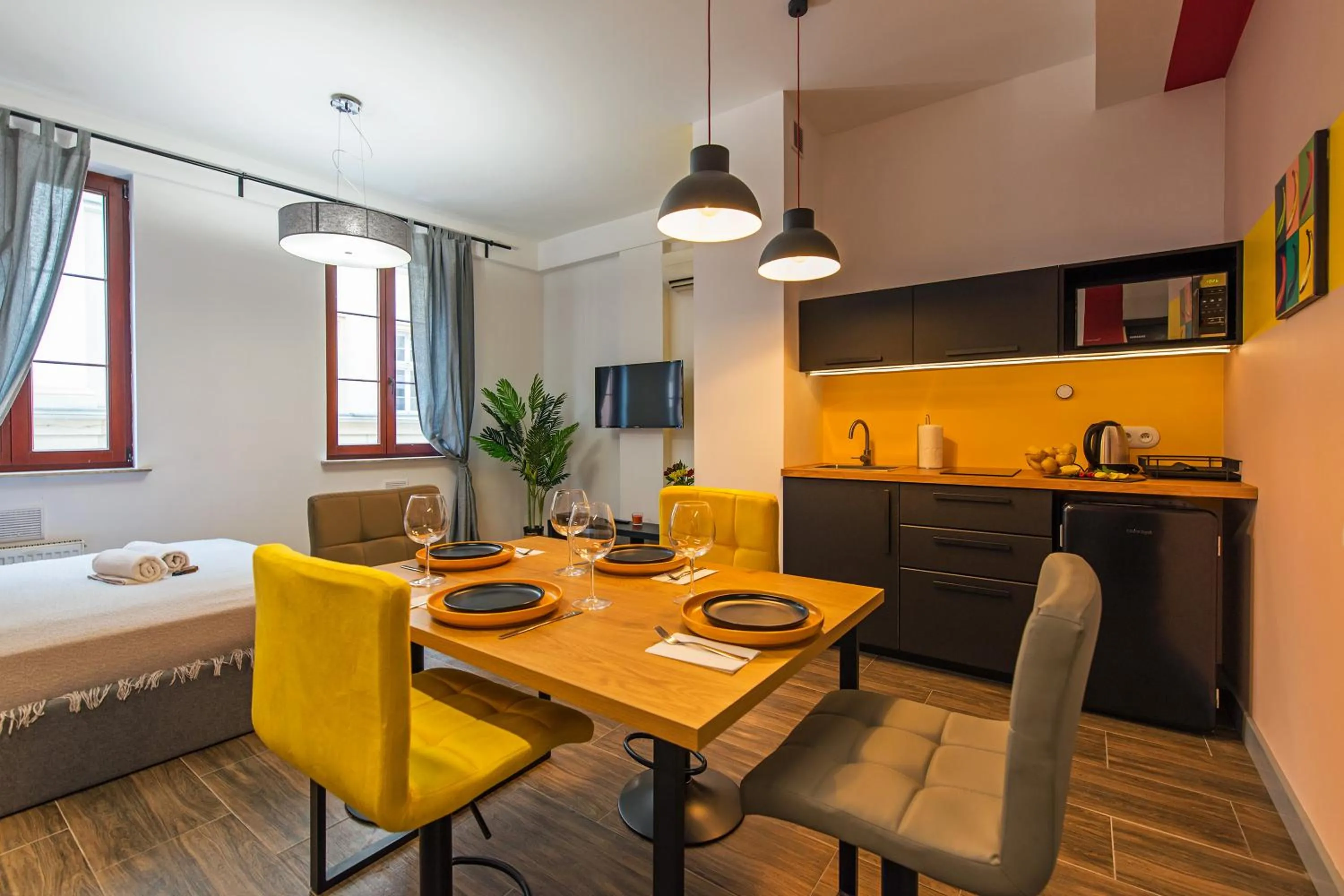 Kitchen or kitchenette in Galeria Italiana Apartments