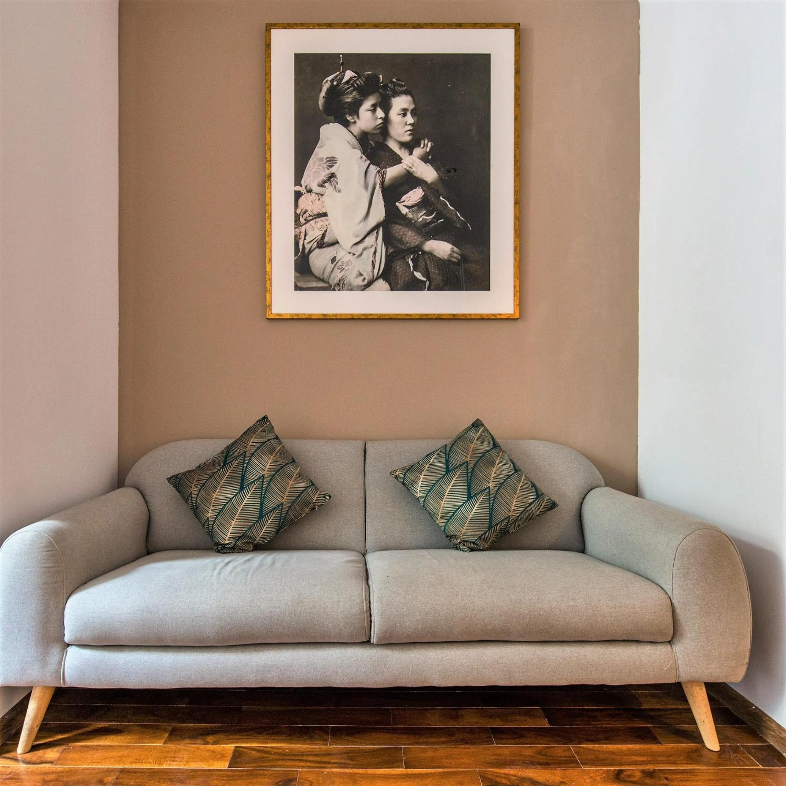 Seating area in Galeria Italiana Apartments