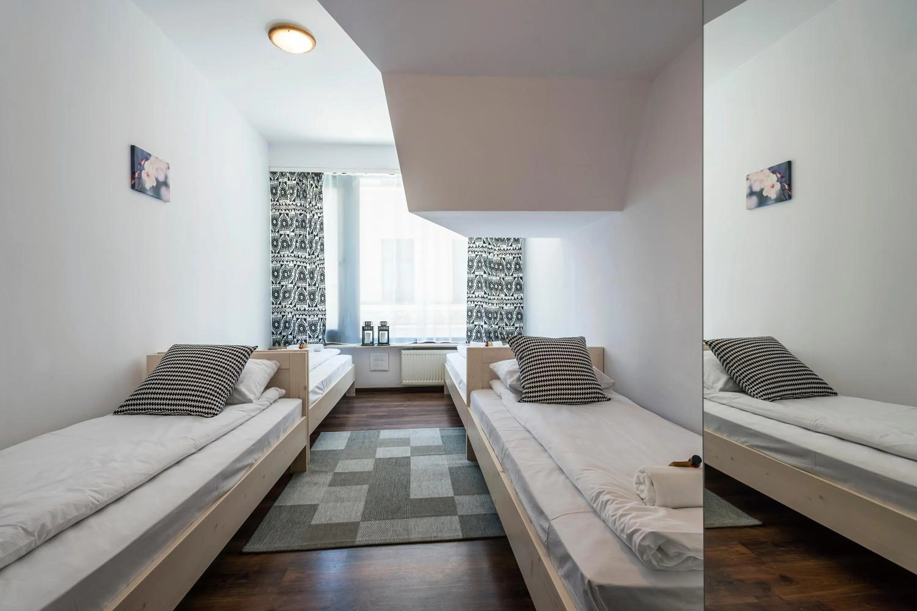 Bed in Galeria Italiana Apartments