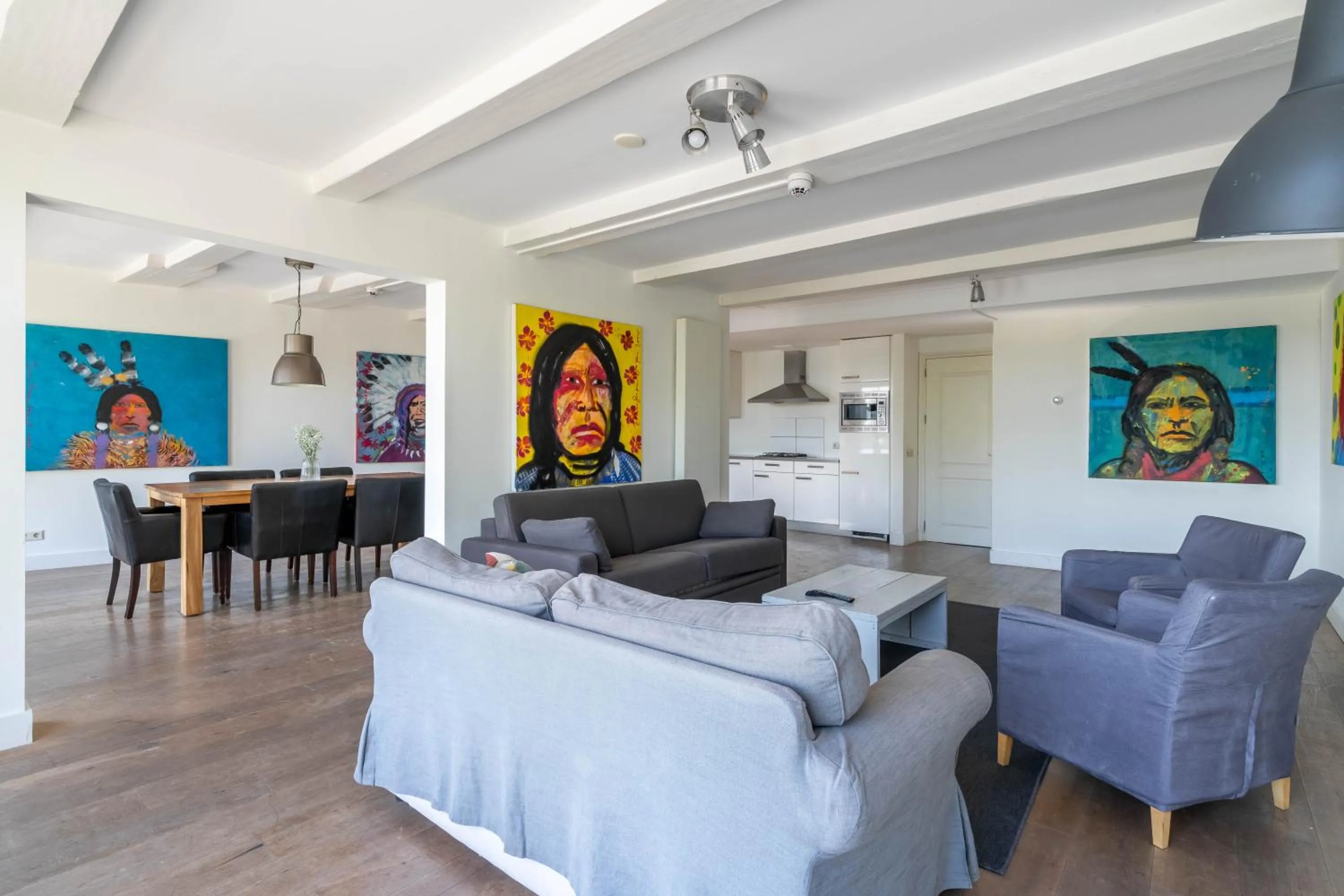 Living room in Amsterdam Centre Harbour Apartments