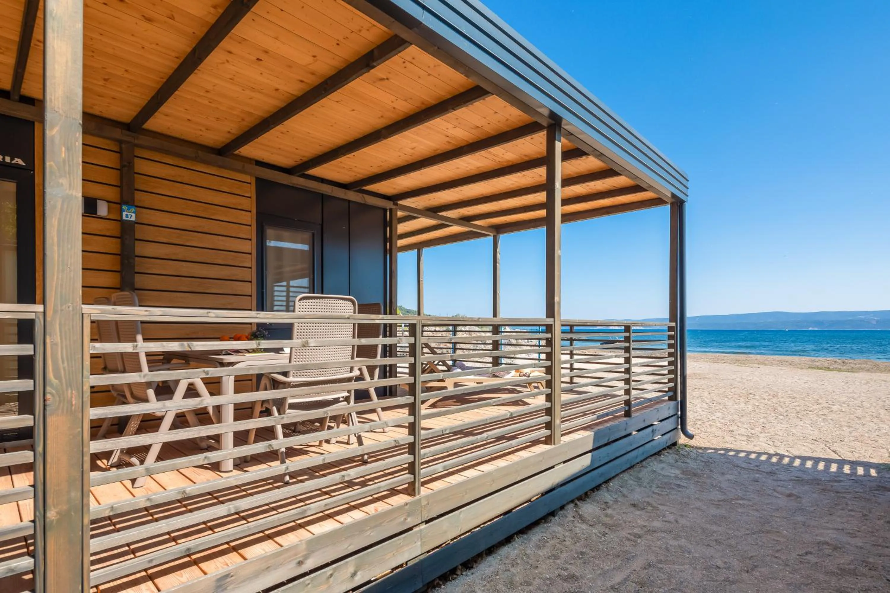 Balcony/Terrace in Mobile Homes Camp Galeb