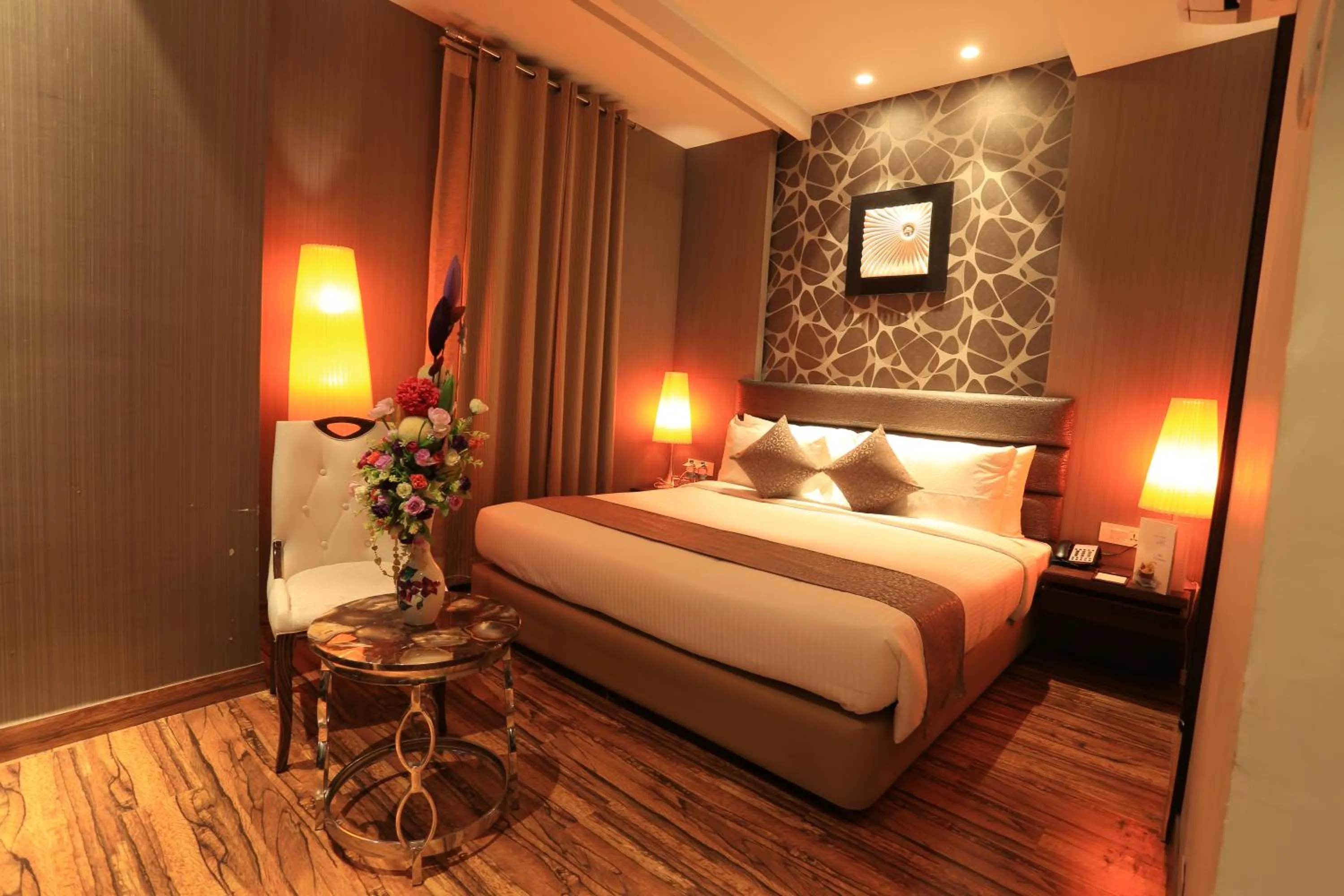 Bed in The Vivaan Hotel & Resorts Karnal
