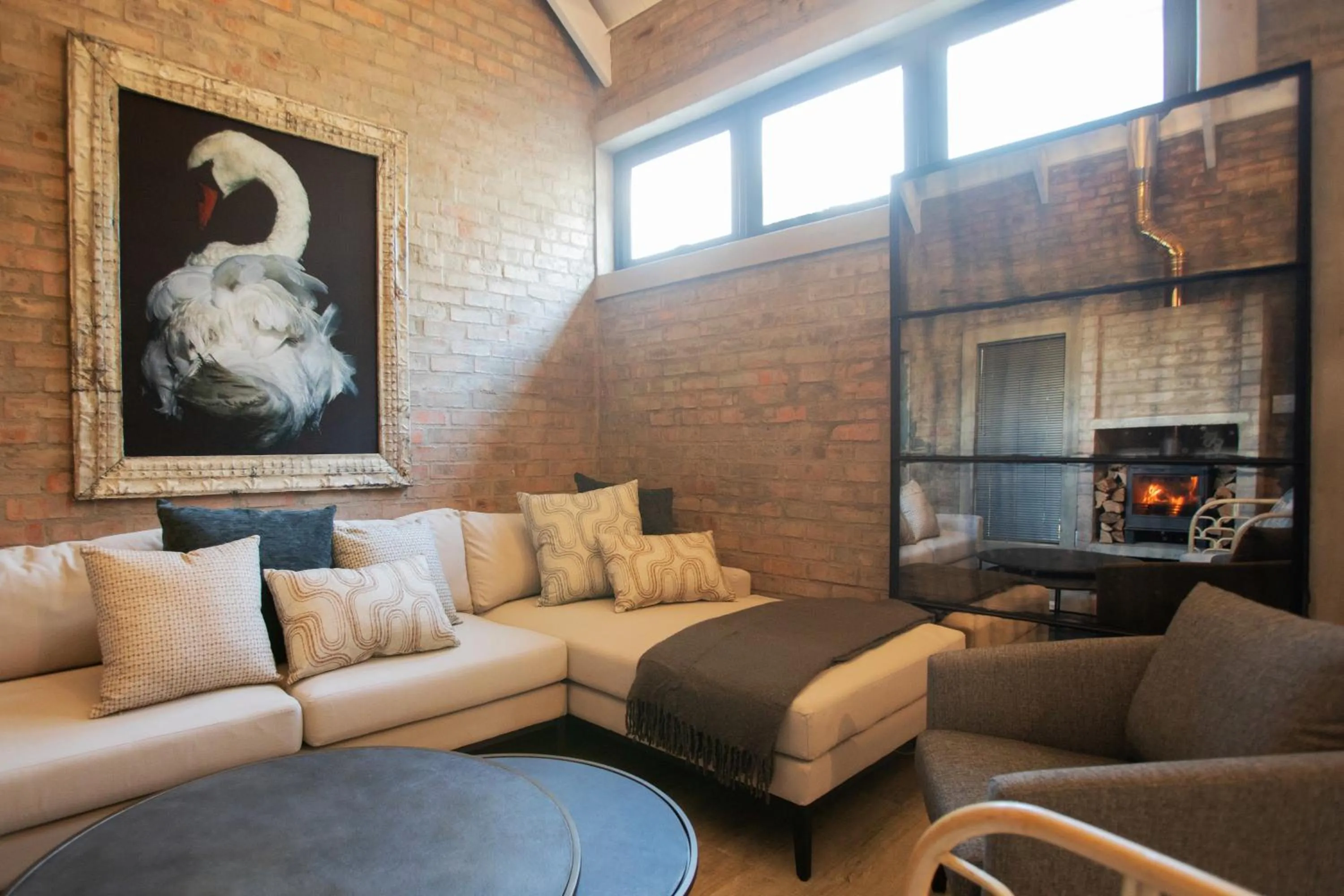 Seating area in Blaauw Cottage