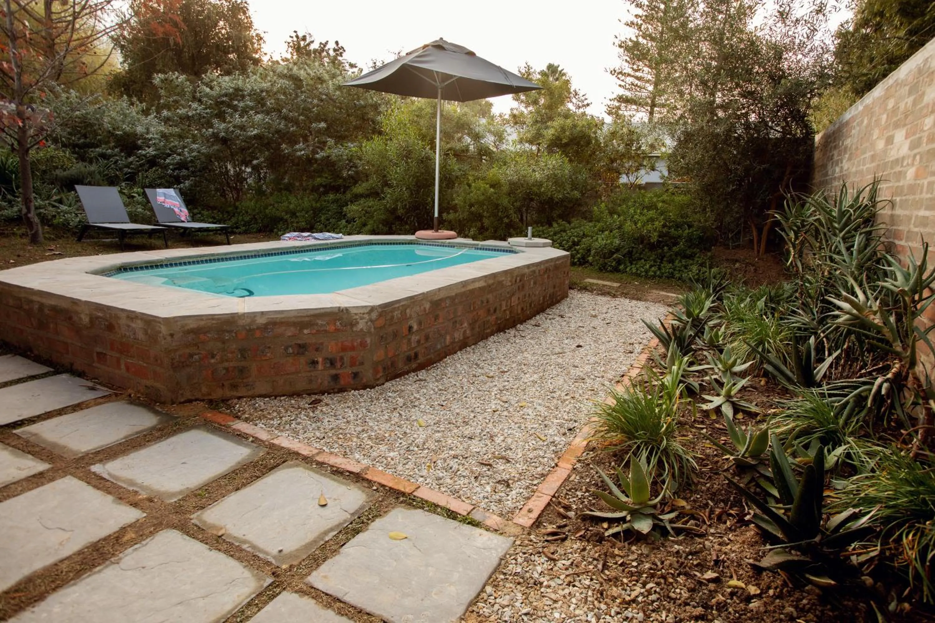 Swimming pool in Blaauw Cottage