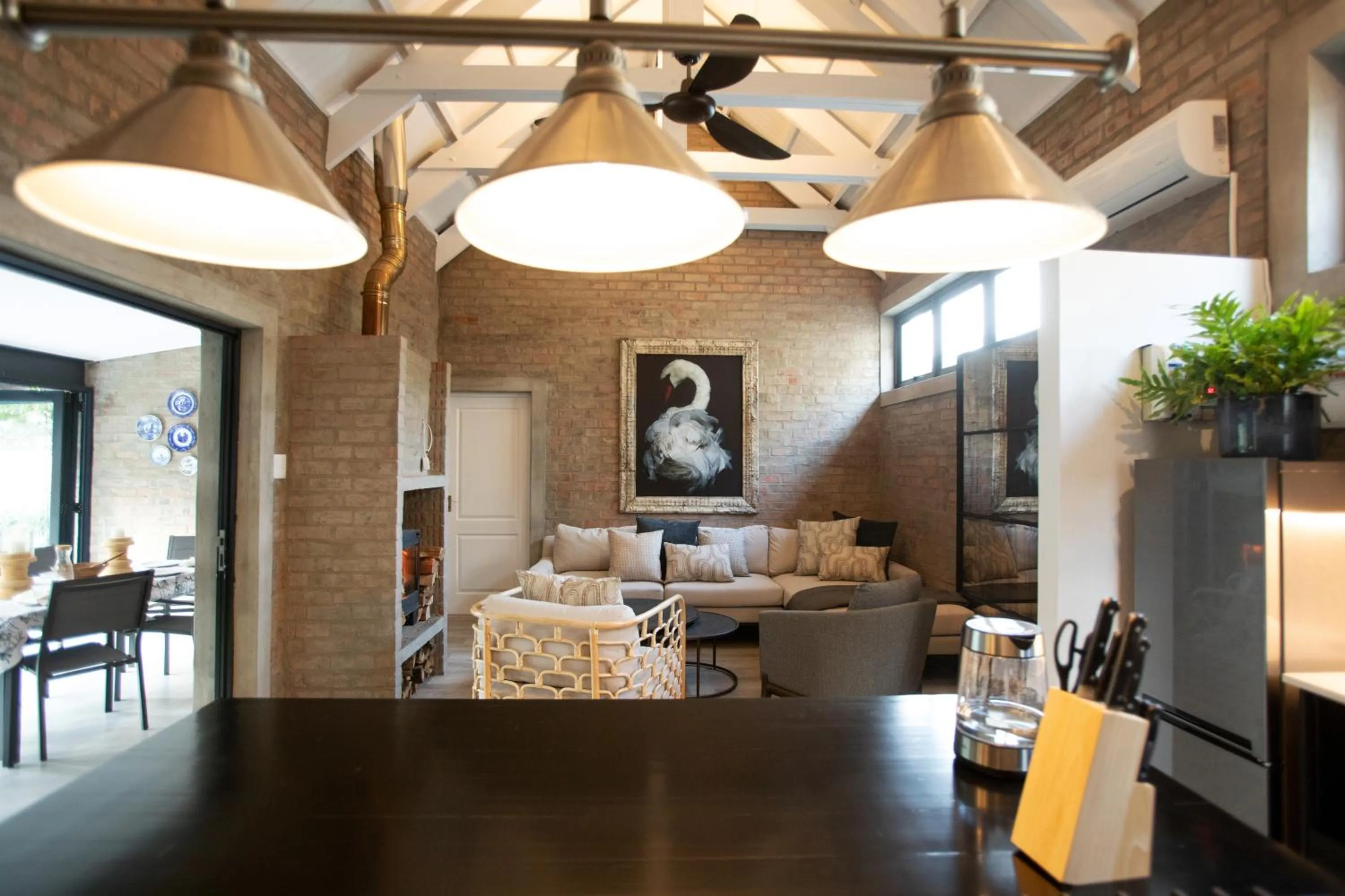 Seating area in Blaauw Cottage