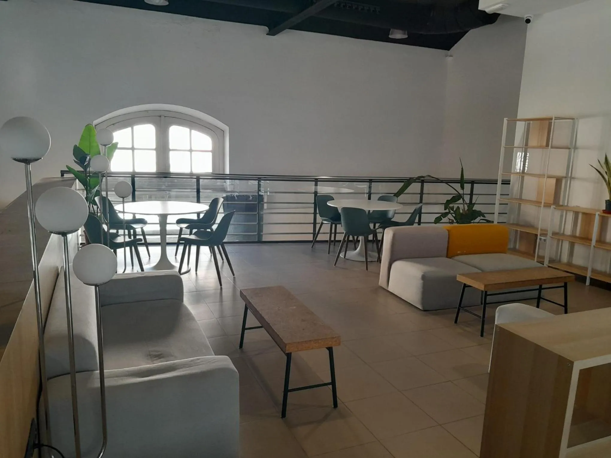 Living room in UP Hostel Valencia