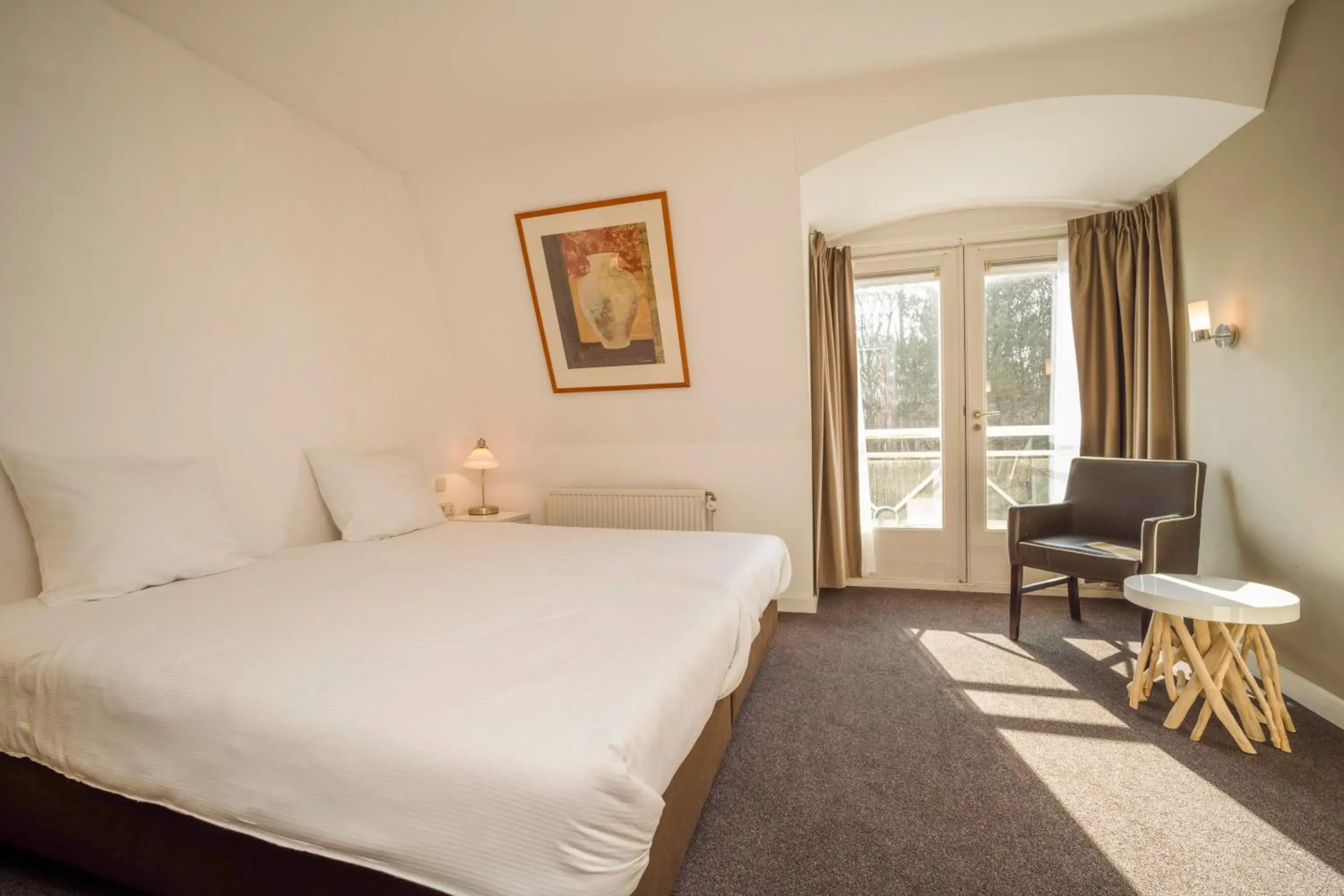 Bedroom, Bed in Fletcher Hotel Restaurant De Witte Raaf Bedroom, Bed in Fletcher Hotel Restaurant De Witte Raaf